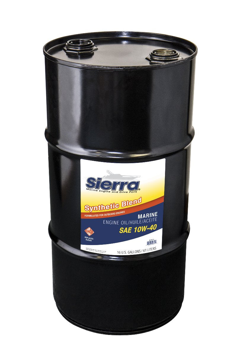 10W40 FCW 4-Cycle Outboard Synthetic Blend Oil, 16 Gal. Drum