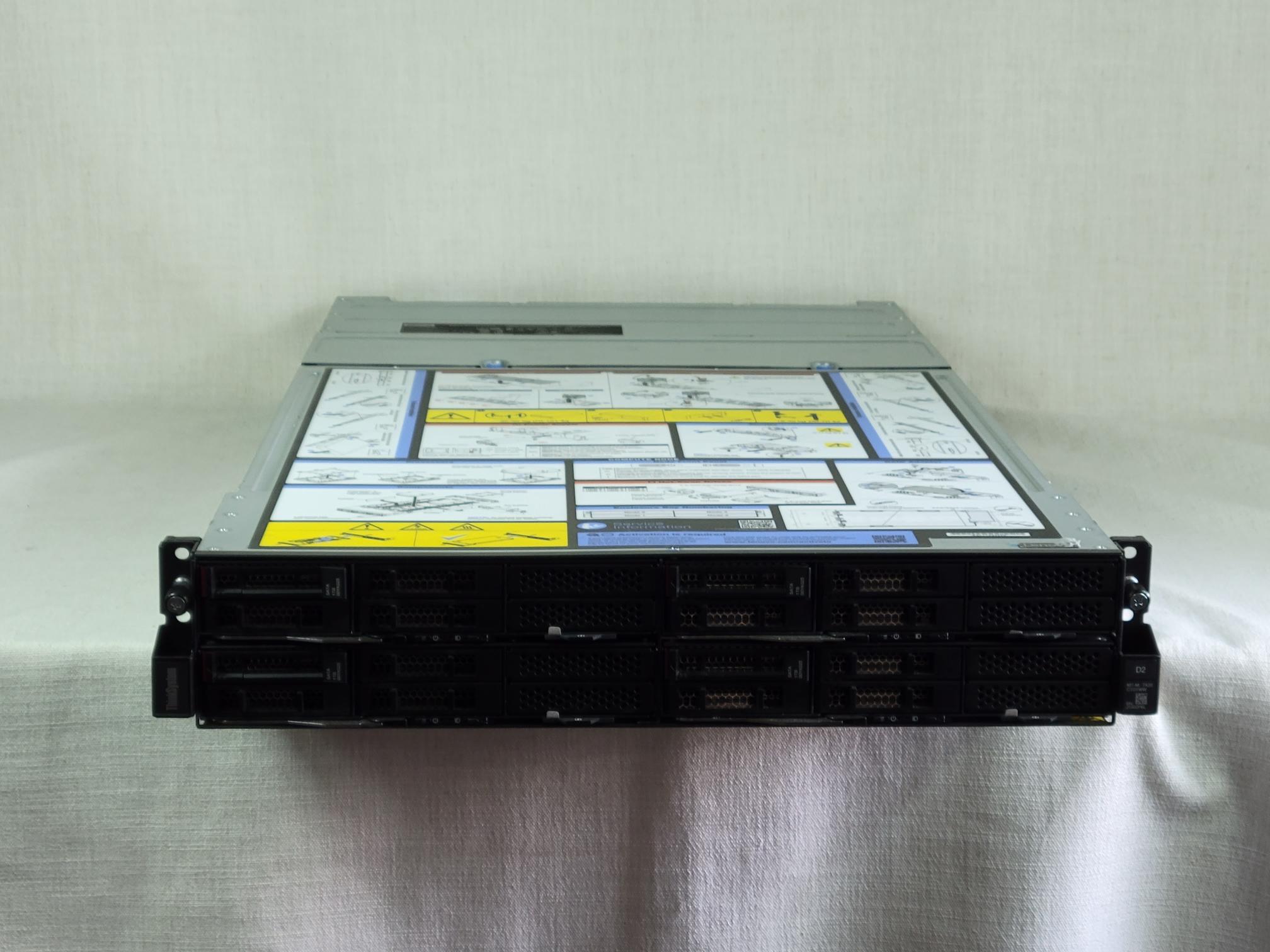Lenovo 7X20CTO1WW ThinkSystem D2 Enclosure 4x SD530 Nodes 8 Port EIOM 10G SFP+
