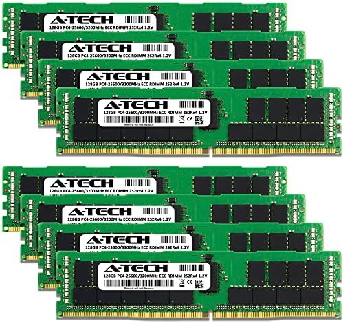 A-Tech 64GB Kit (2x32GB DDR4 3200MHz PC4-25600 ECC RDIMM 2Rx4 Dual Rank 1.2V ECC Registered DIMM 288-Pin Server & Workstation RAM Memory Upgrade Modules (A-Tech Enterprise Series