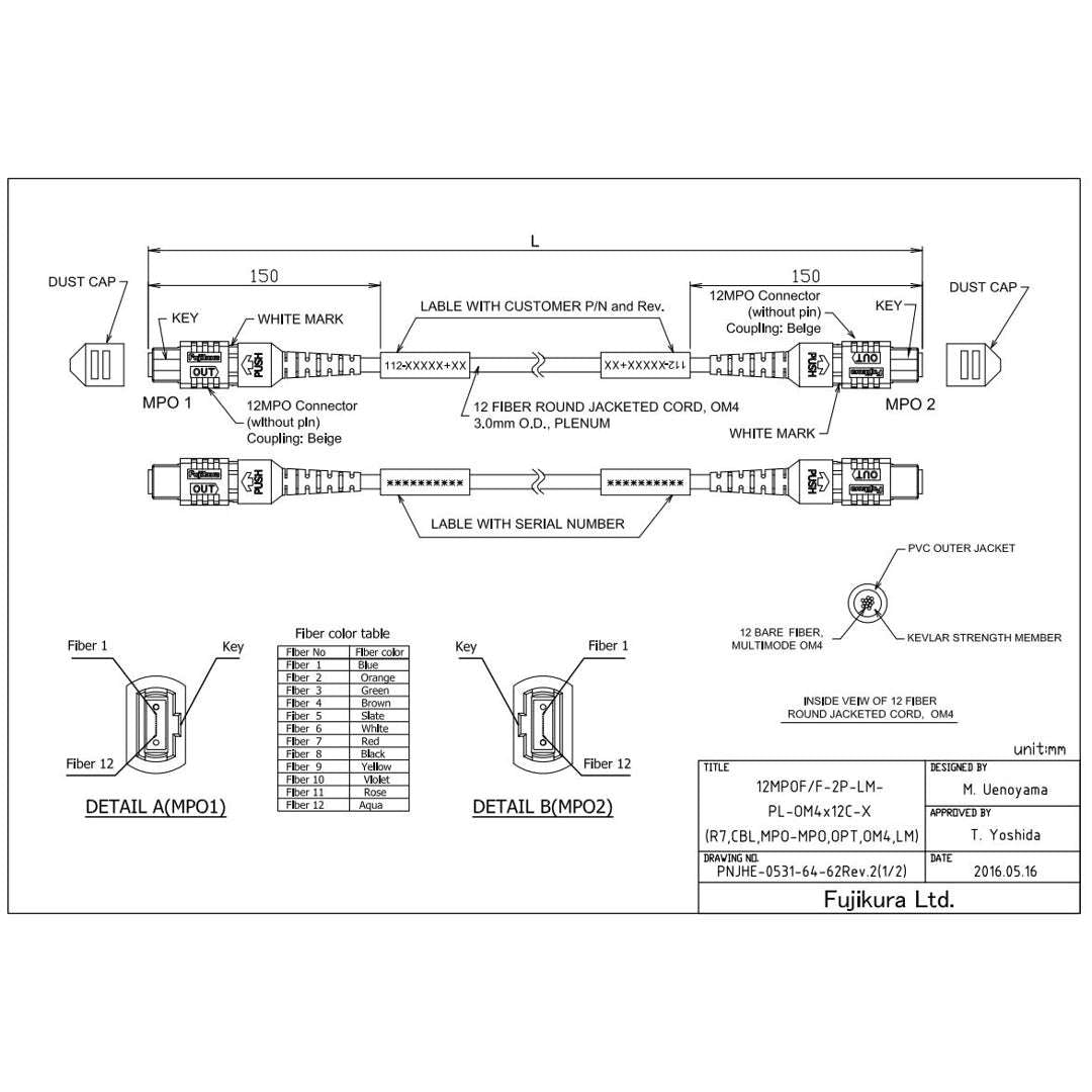 Netapp MPO to MPO 30M Data Cable | X66200-30-N