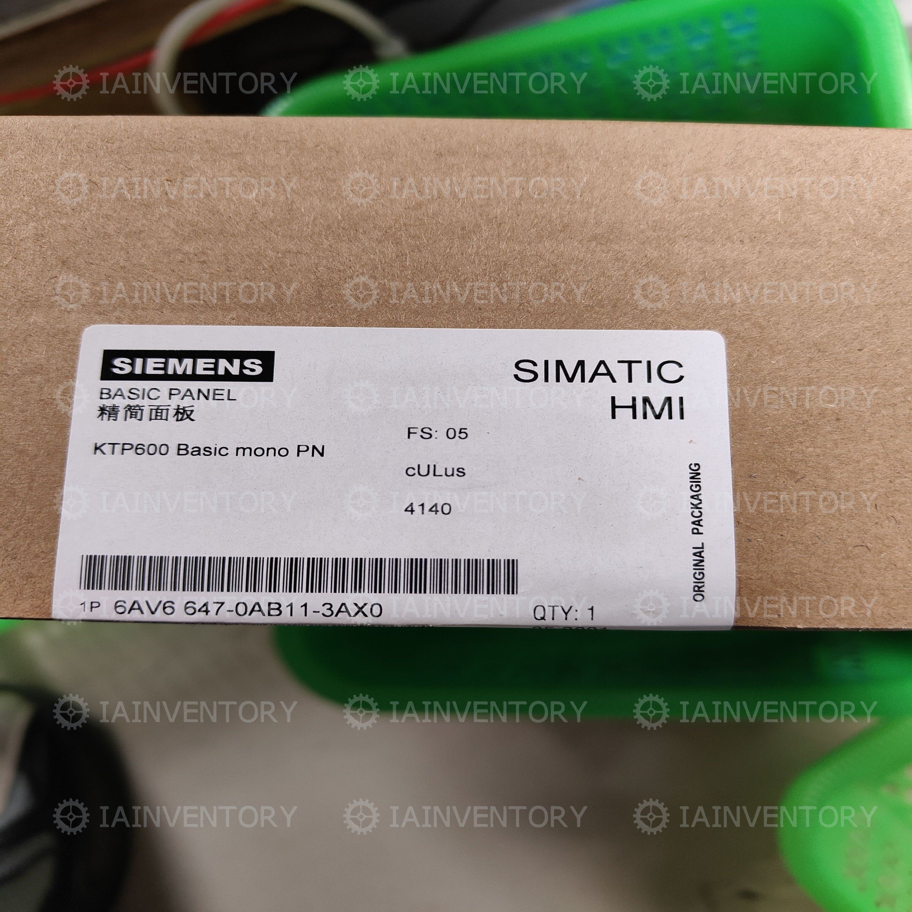 i box SIEMENS 6AV6647-0AB11-3AX0 TOUCH PANEL 6AV6 647-0AB11-3AX0