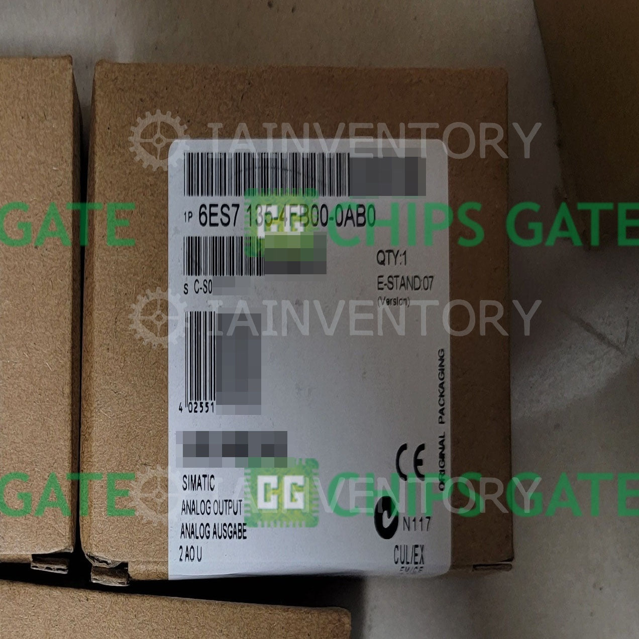 SIEMENS 6ES7 135-4FB00-0AB0 PLC ANALOG OUTPUT MODULE, 15 MM ET 200S 2AO