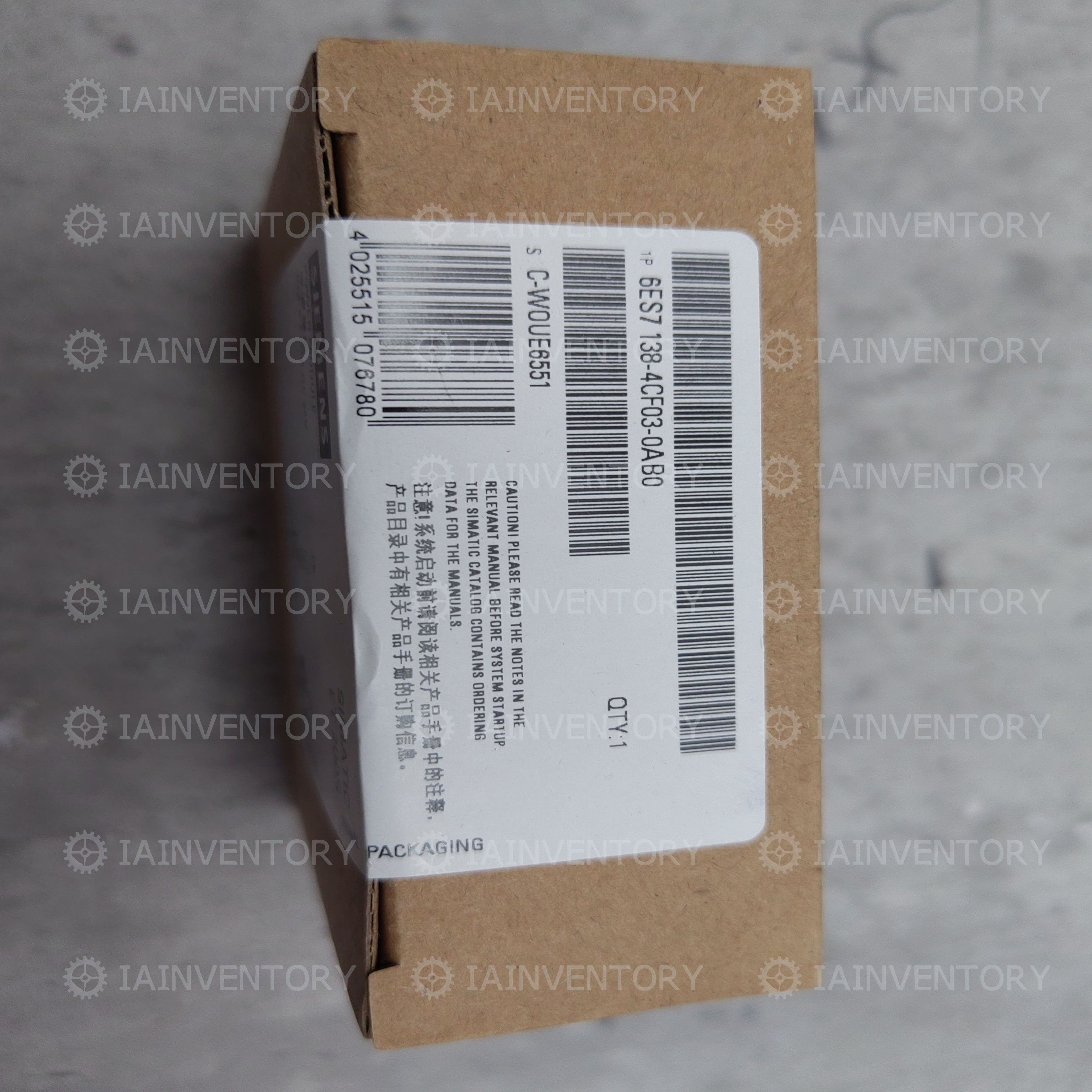 Boxed Sealed? Siemens Simatic 6ES7138-4CF03-0AB0