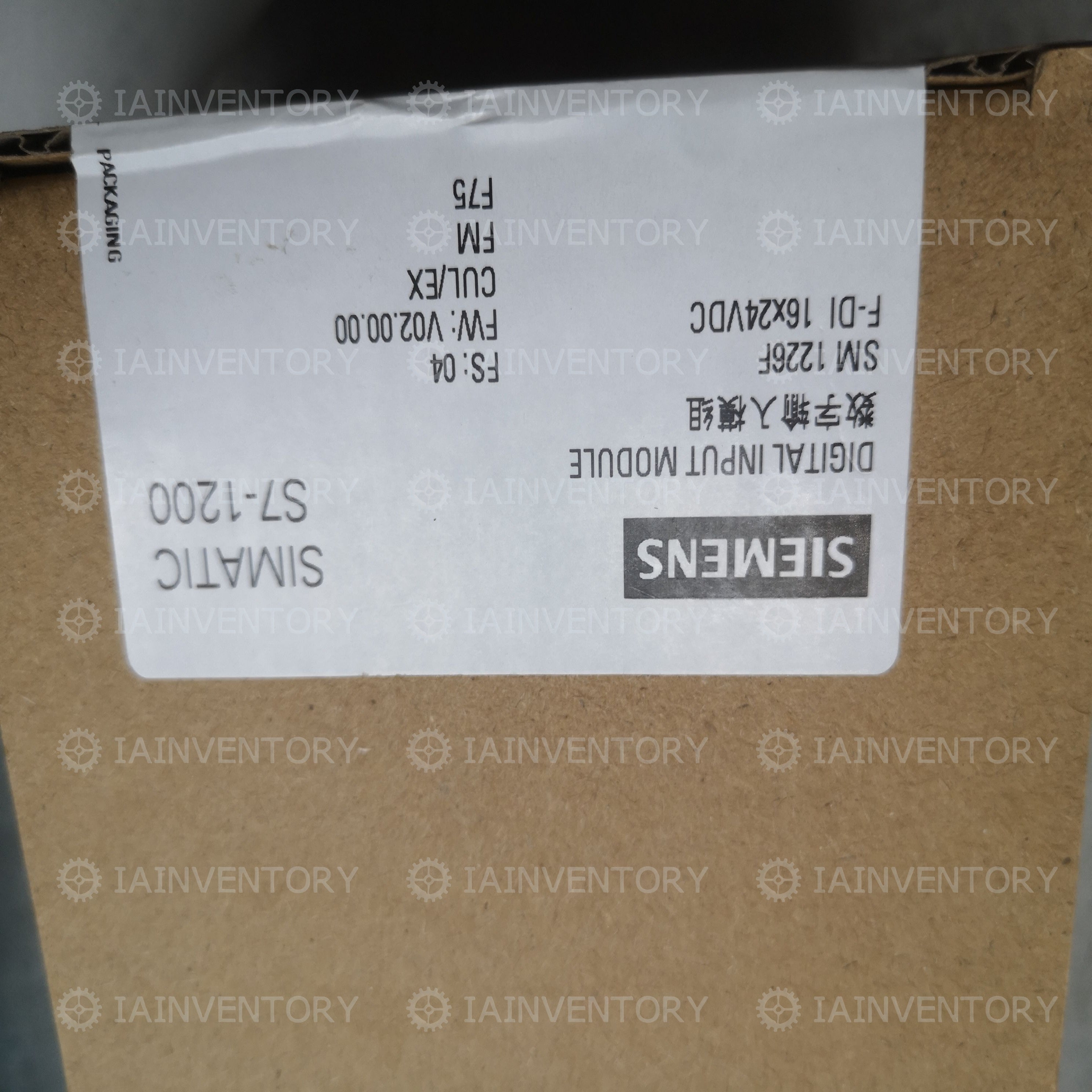 SIEMENS SIMATIC S7-1200 SM 1226F F-DI DC 6ES7226-6BA32-0XB0 RAND