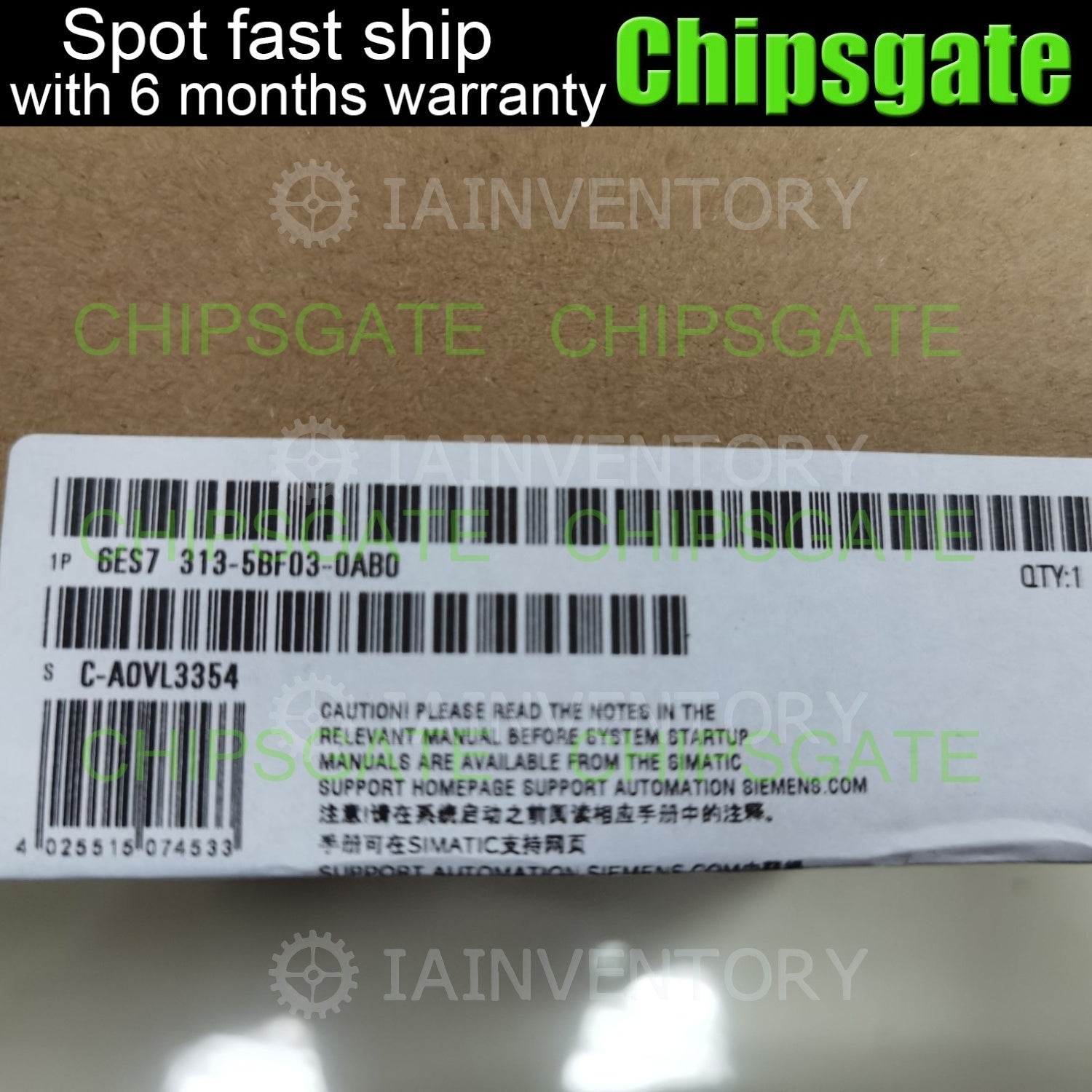 Siemens 6ES7313-5BF03-0AB0 CPU Module 6ES7 313-5BF03-0AB0