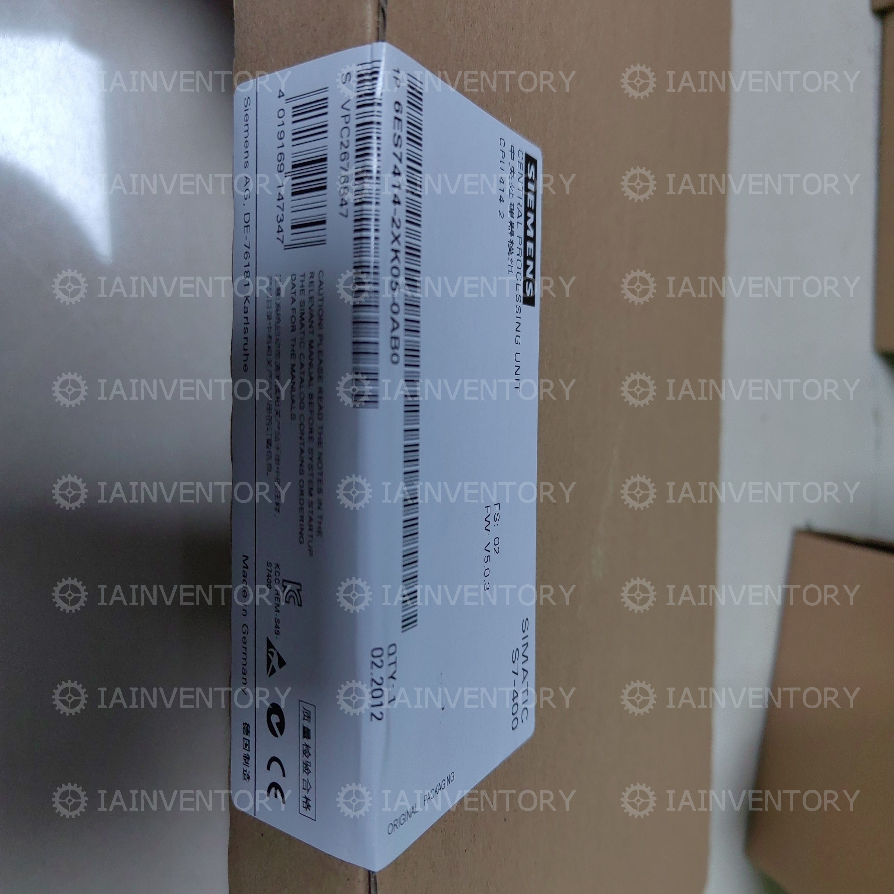 Unopened Siemens 6ES7 414-2XK05-0AB0 CPU Module 6ES7414-2XK05-0AB0