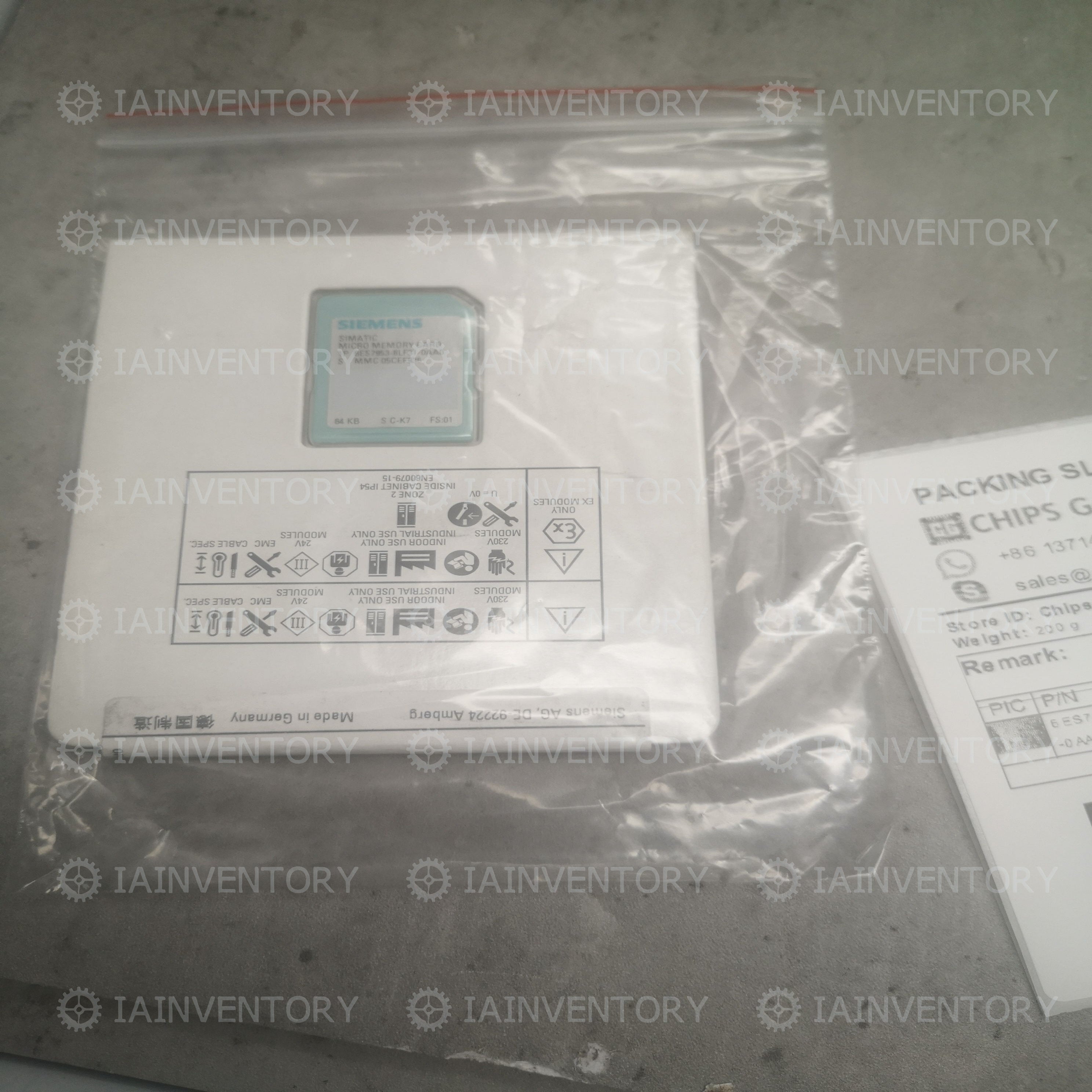 Siemens 6ES7953-8LF31-0AA0 Memory Card 6ES7 953-8LF31-0AA0