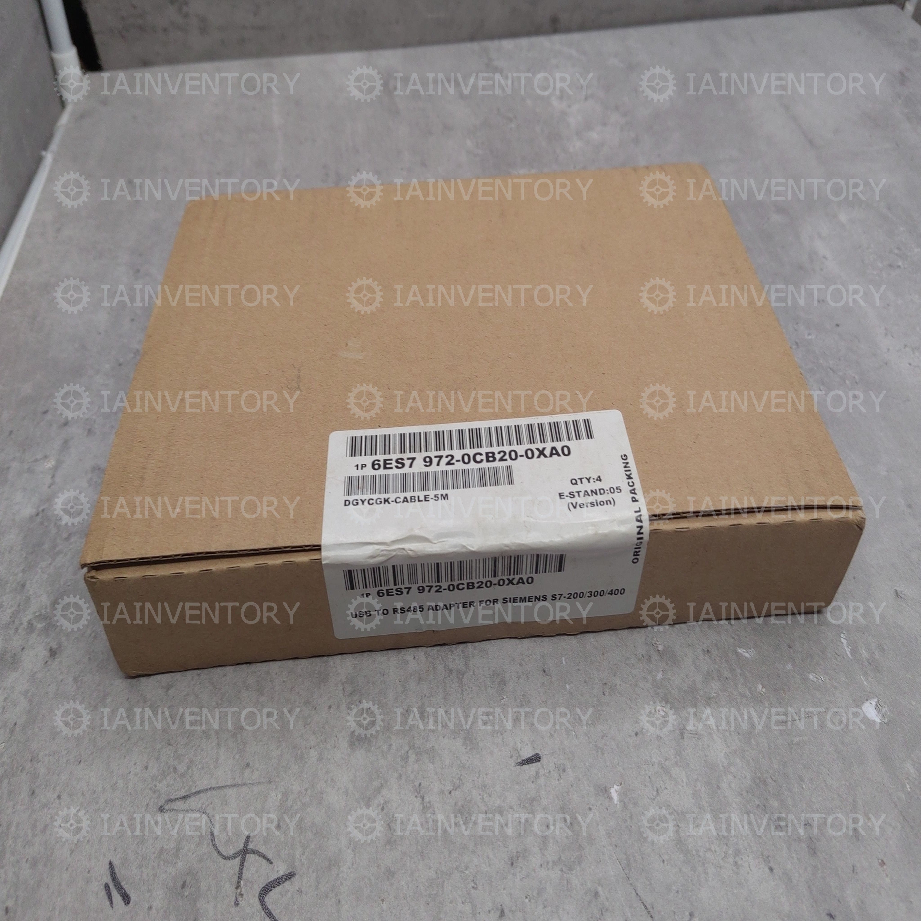 SIEMENS 6ES7 972-0CB20-0XA0 USB/MPI ADAPTOR PROGRAMMING CABLE FOR SIMATIC S7