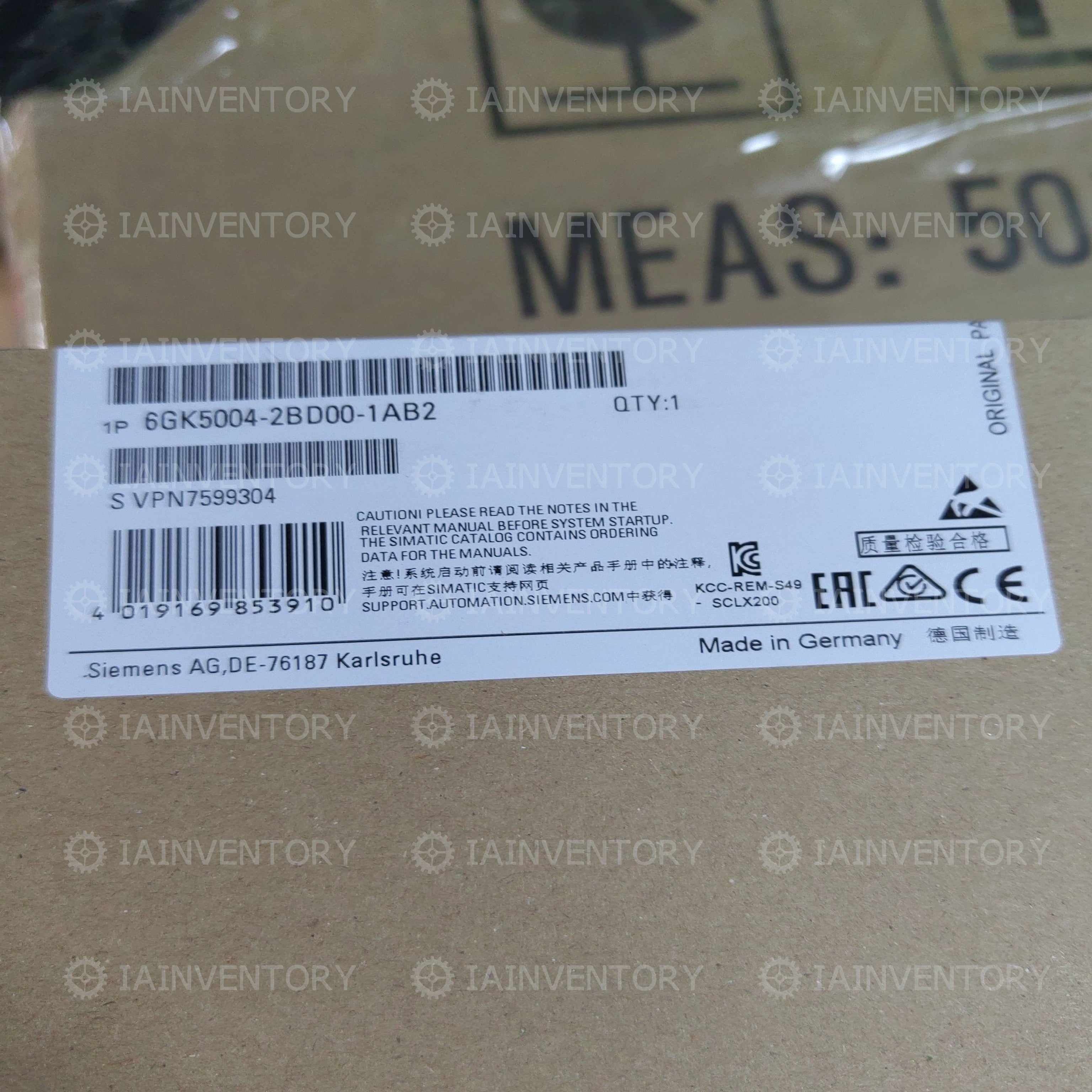 SIEMENS 6GK5 004-2BD00-1AB2 SIMATIC NET XB Electrical Switch Module