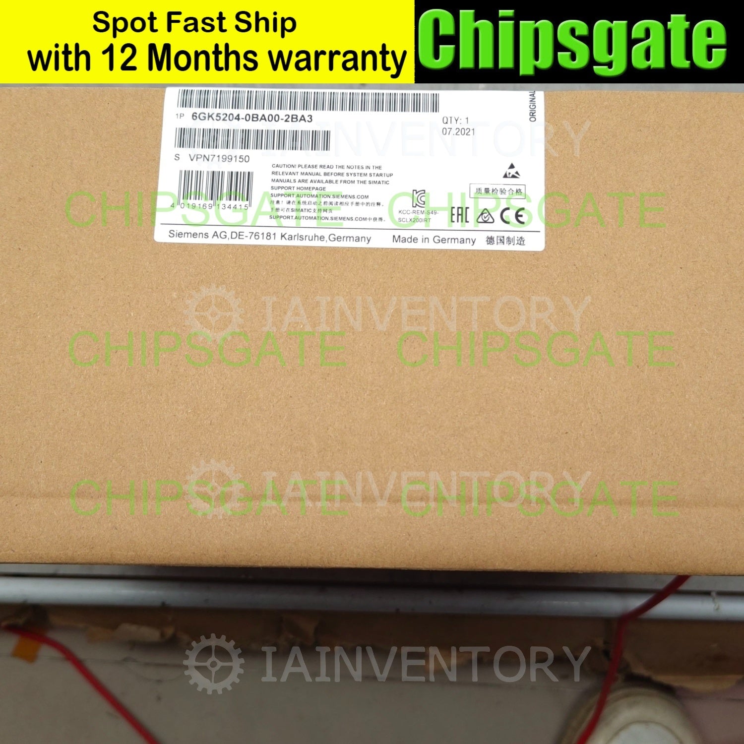 Siemens 6GK5204-0BA00-2BA3 Switch Module 6GK5 204-0BA00-2BA3