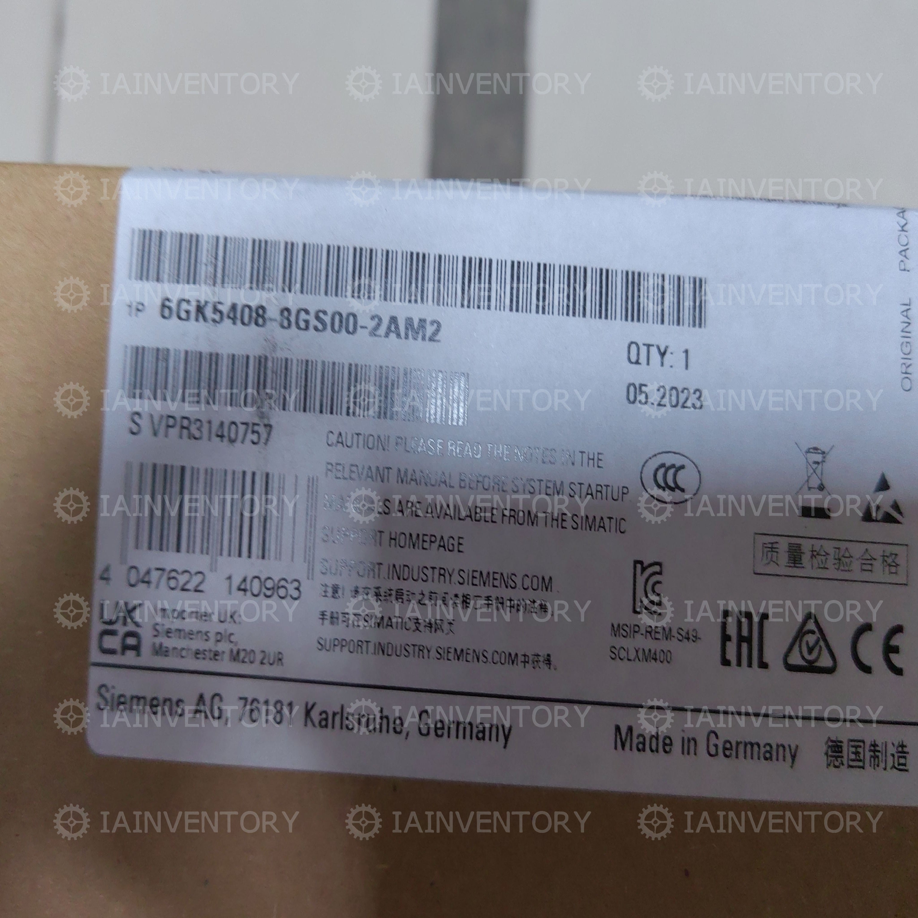 Siemens 6GK5408-8GS00-2AM2 Module 6GK54088GS002AM2