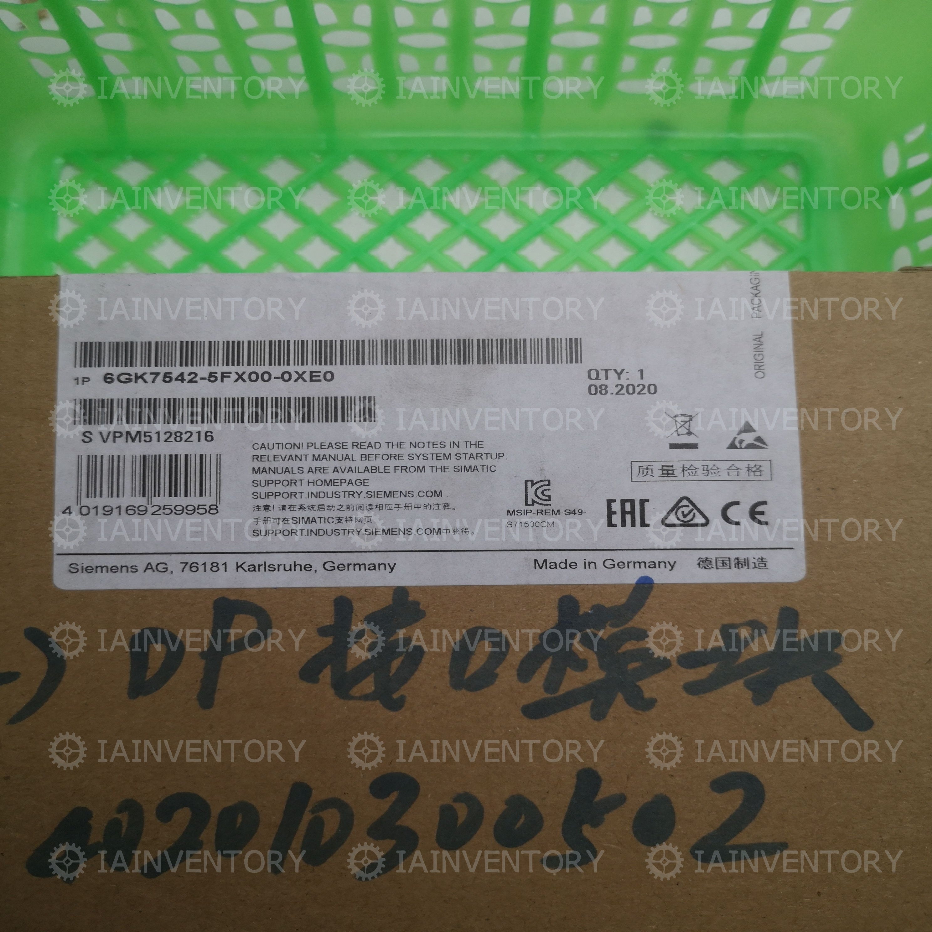 Siemens 6GK7542-5FX00-0XE0 communication processor 6GK7 542-5FX00-0XE0