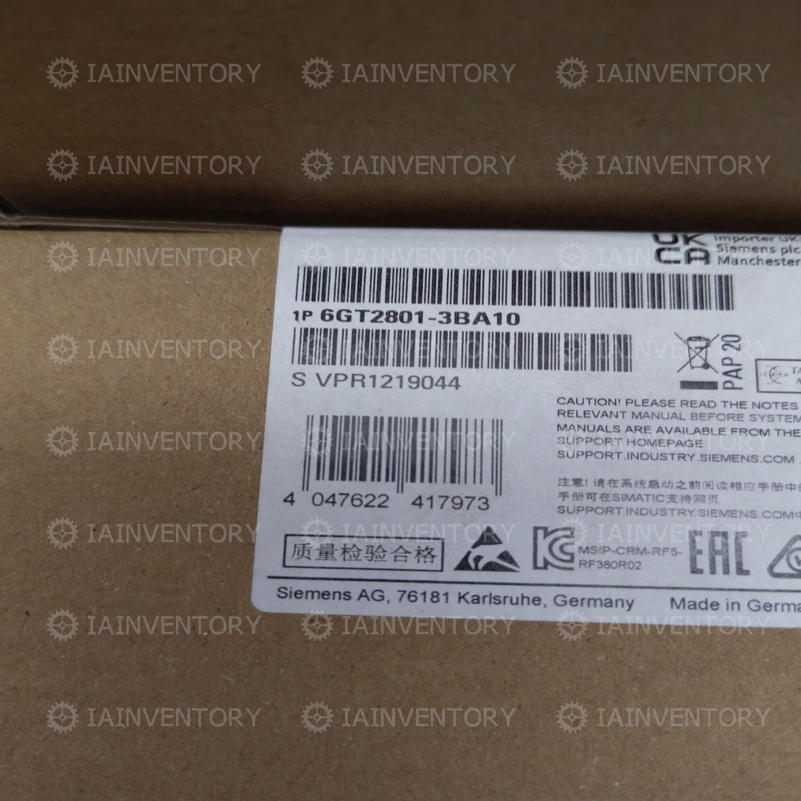 Siemens 6GT2801-3BA10