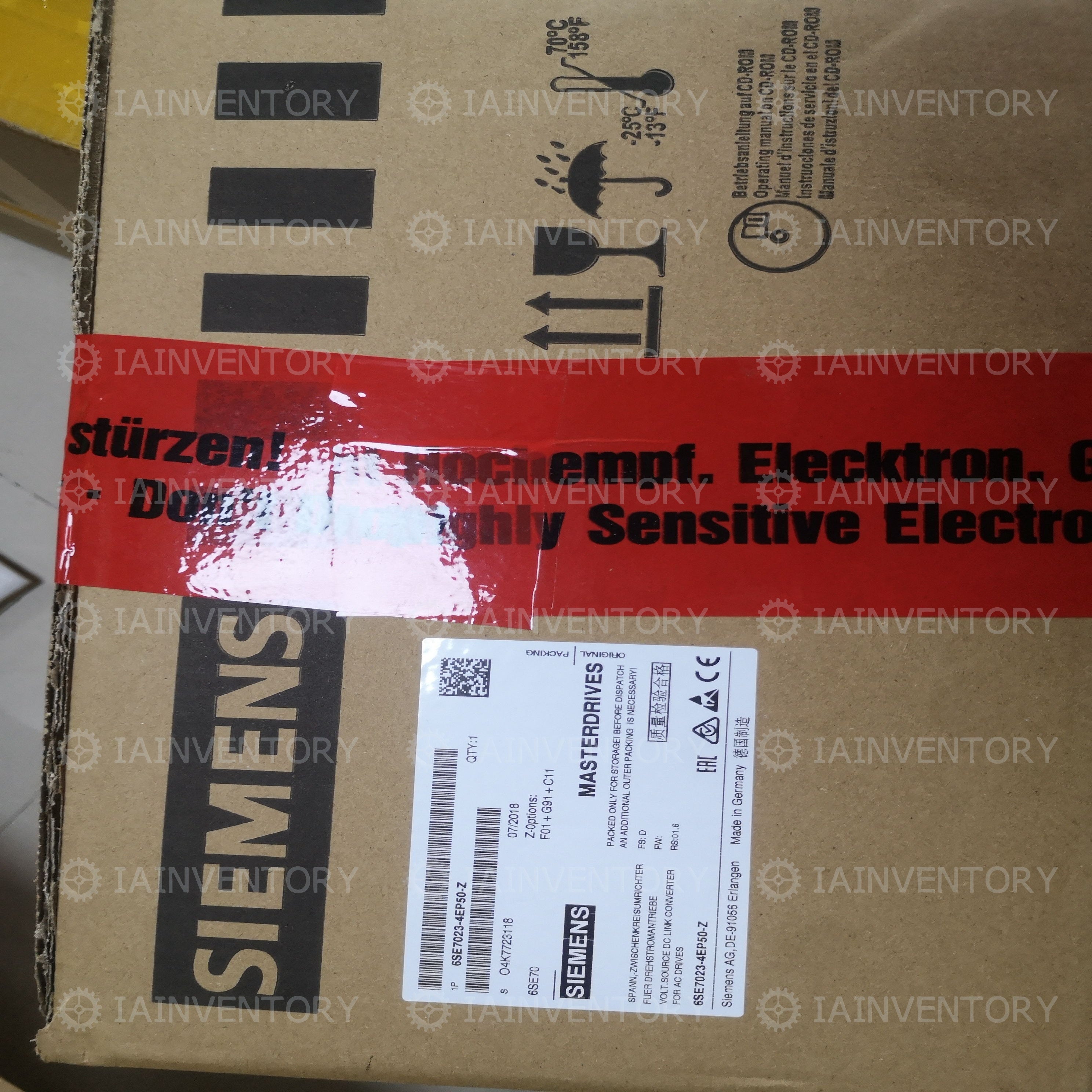 Siemens 6SE7023-4EP50-Z Converter 6SE7 023-4EP50-Z