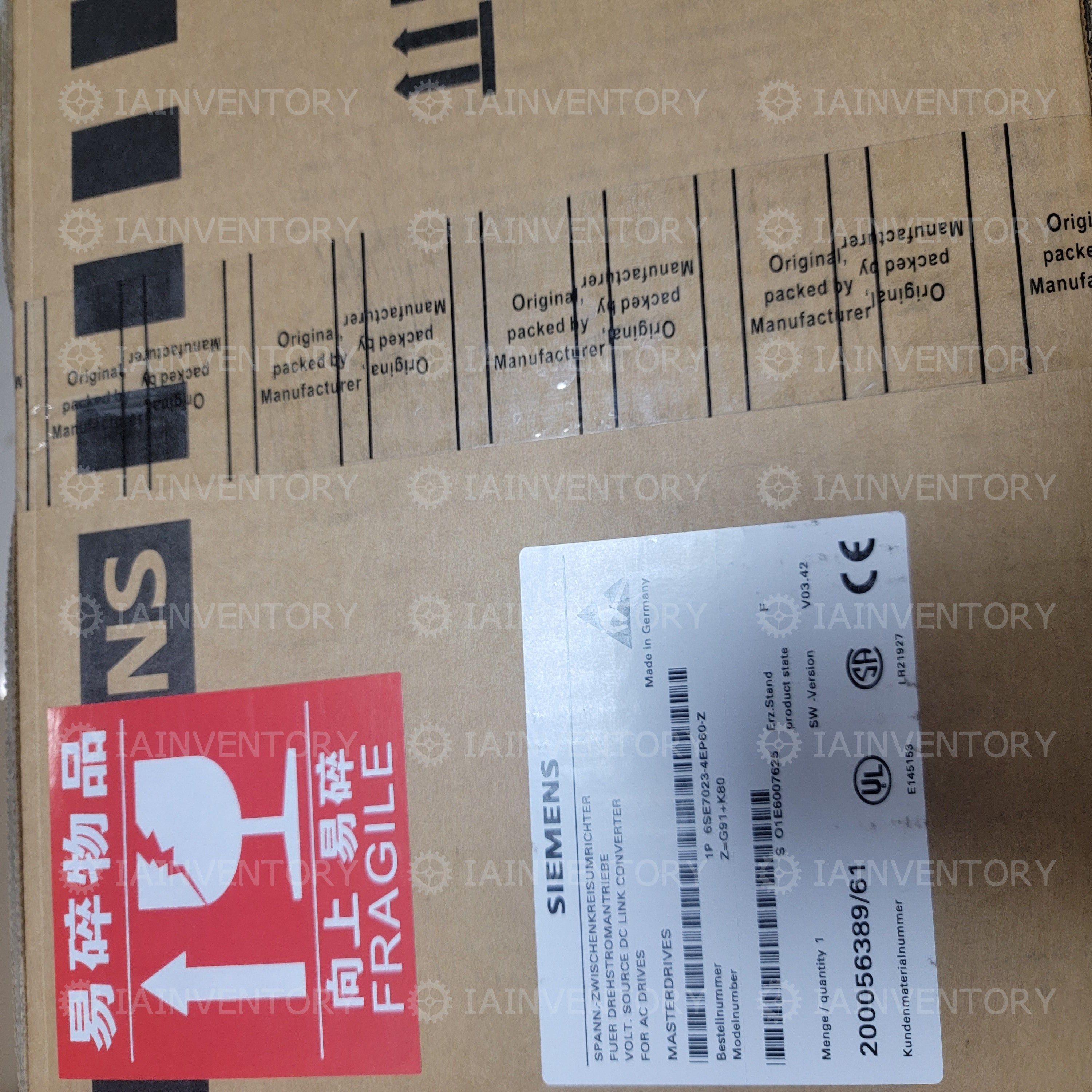 Siemens 6SE7023-4EP60-Z? 6SE70234EP60Z Z=G72