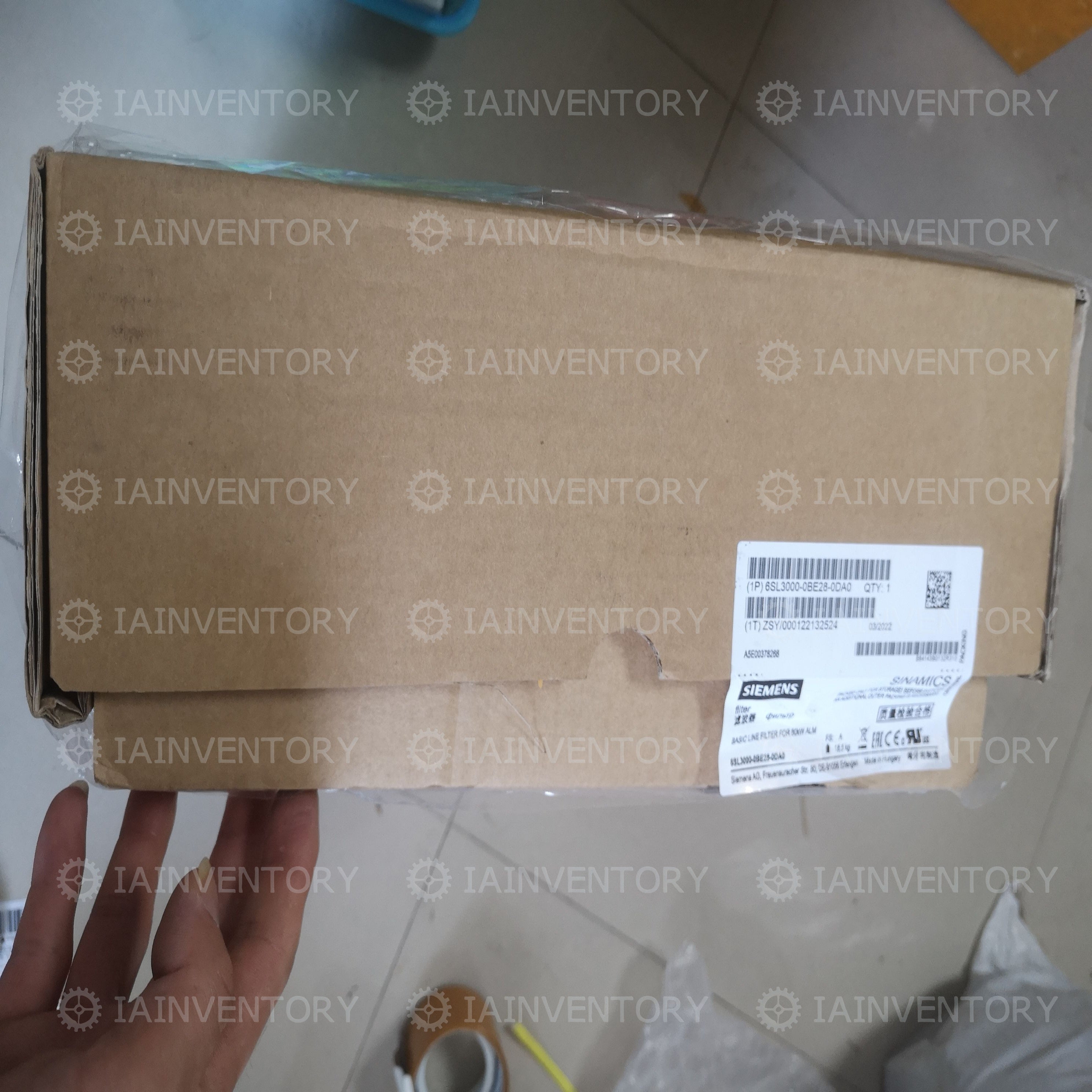 SIEMENS 6SL3000-0BE28-0DA0 LINE FILTER 6SL30000BE280DA0