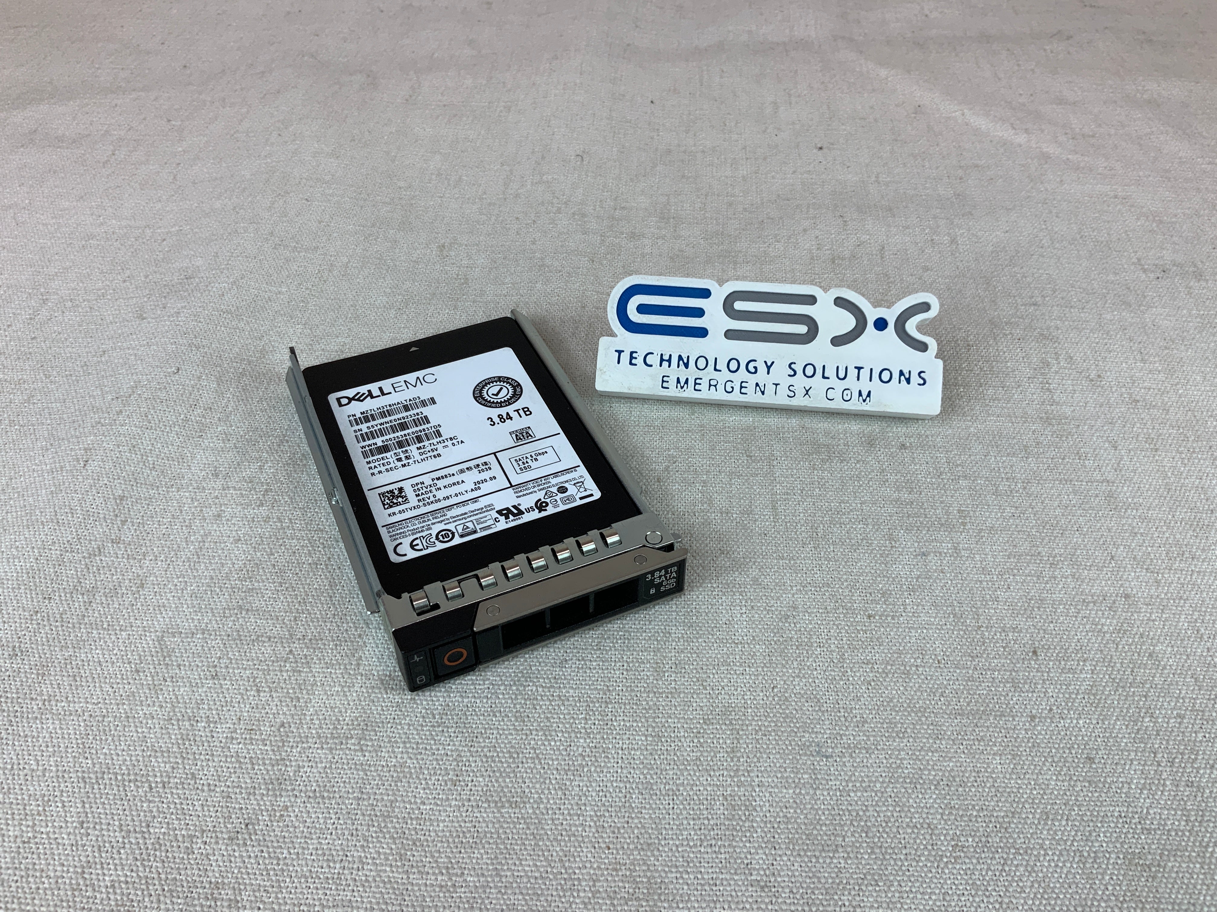 Dell 5TVXD 3.84TB 6Gb/s 2.5" SATA Read Intensive SSD MZ7LH3T8HALTAD3 14G 99%+