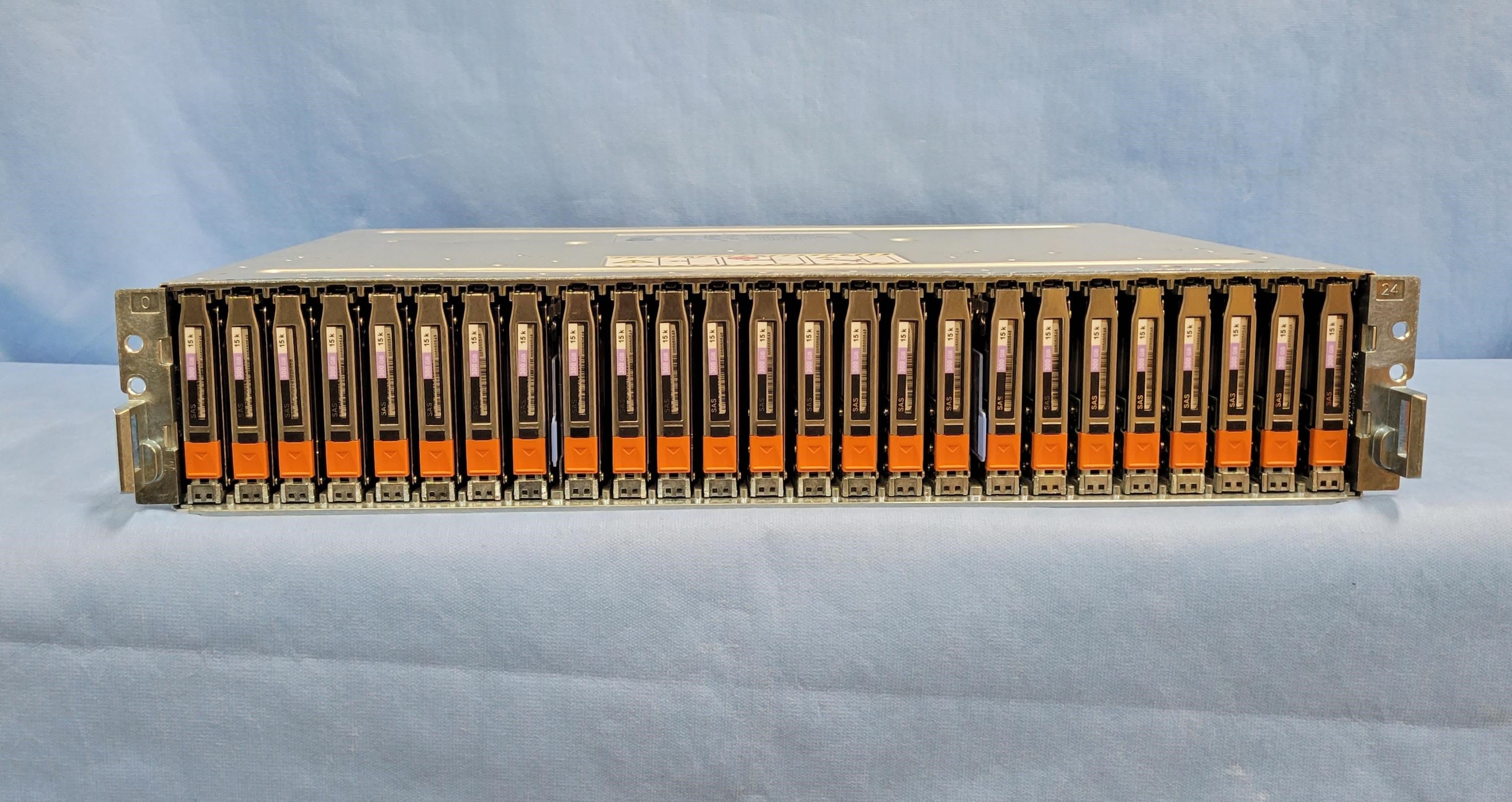 EMC 2U, 25-Bay shelf with 25 x 300GB 15K 2.5" 6G SAS Drive – PN: 005050548