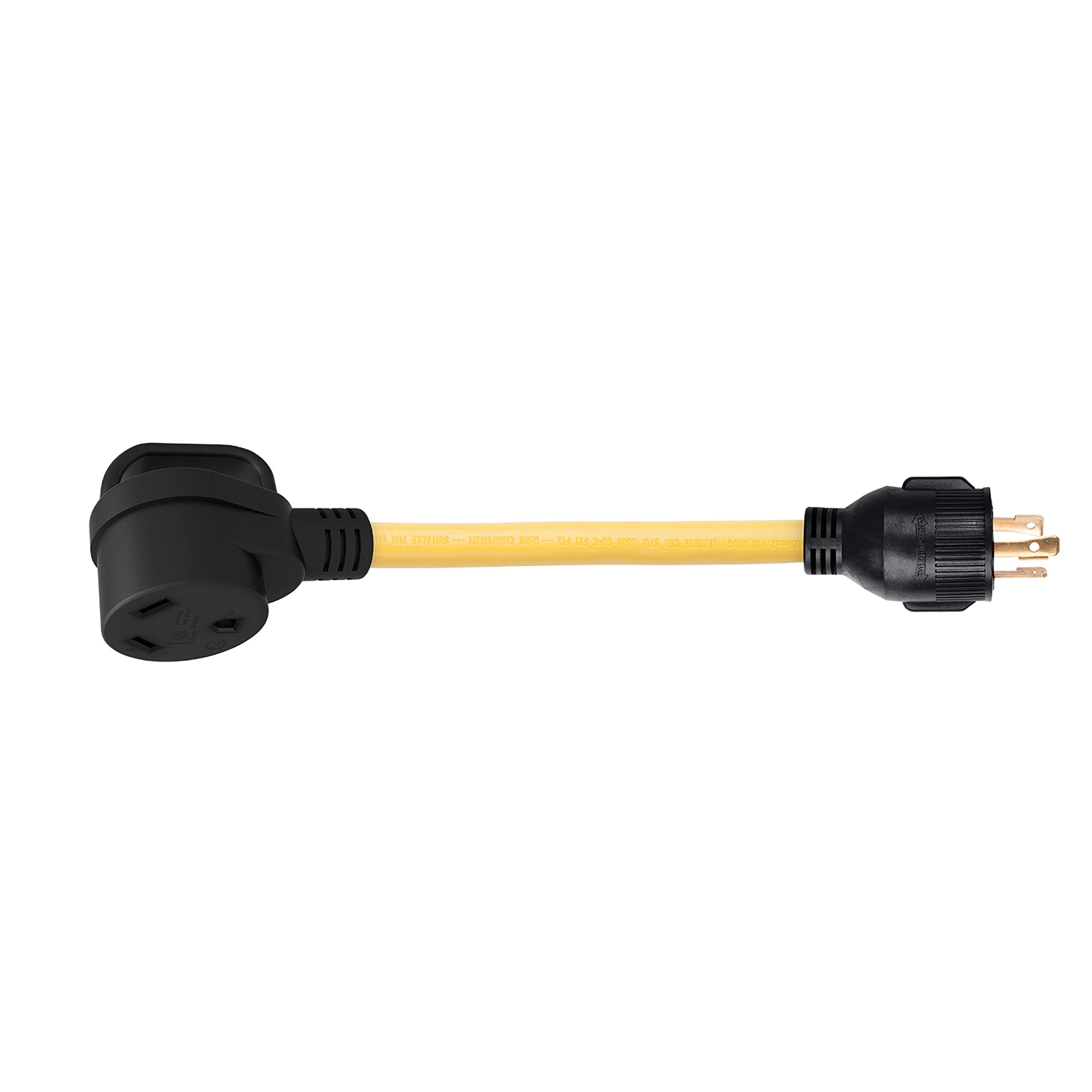 Weekender 3030GPA ParkPower RV Generator Adapter Cord, 30A/125V Locking Male to 30A/125V Female