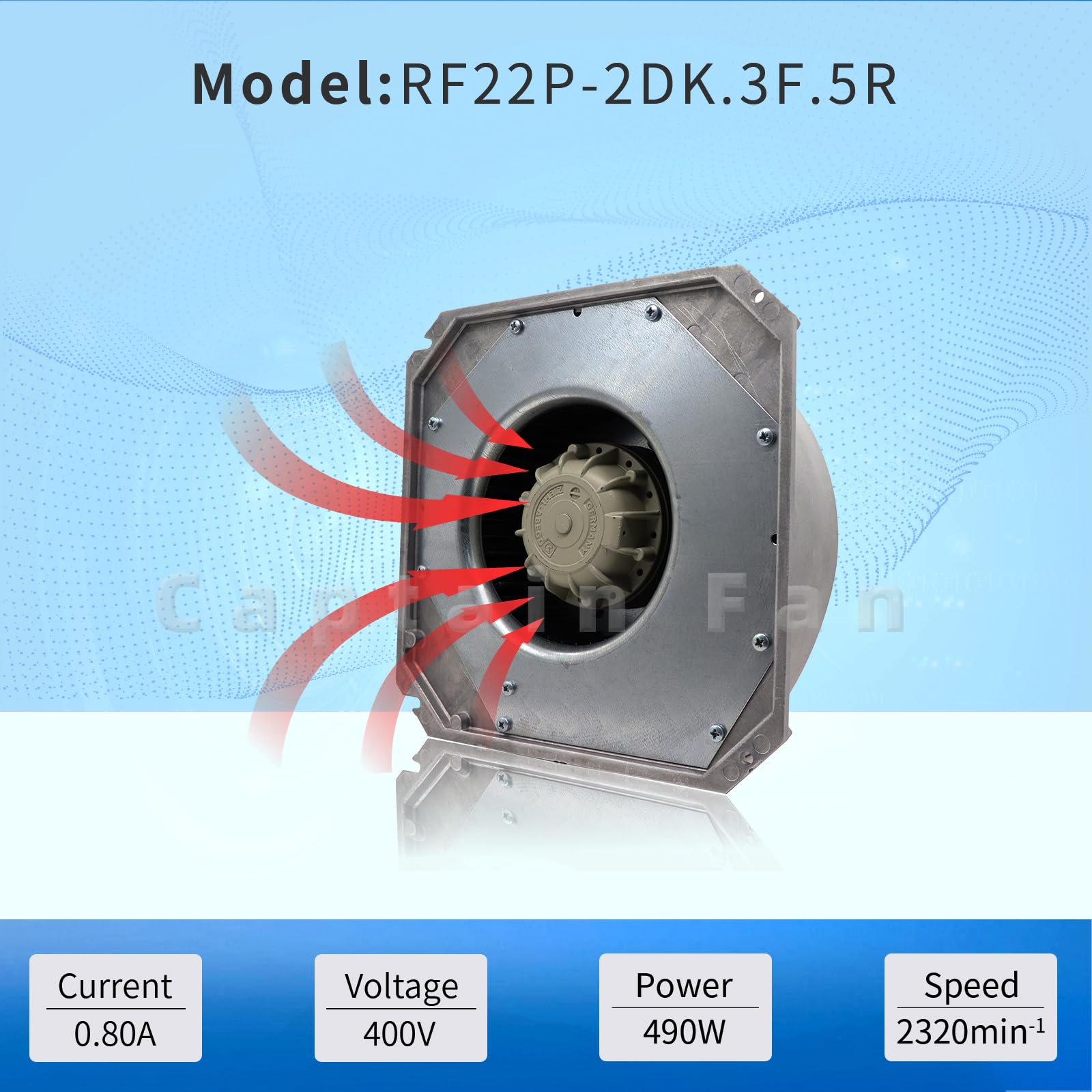 Original Ziehl-abegg RF22P-2DK.3F.5R 400V for Siemens Inverter Centrifugal Fans - aloinfousa.com