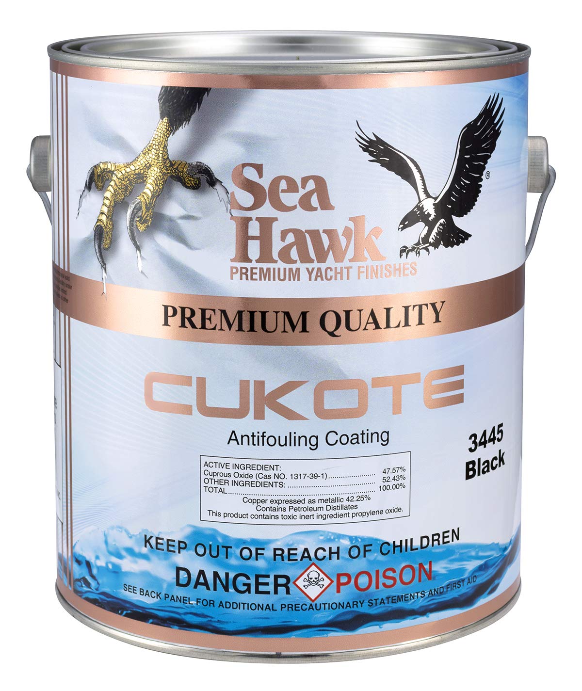 Seahawk Paint 3445QT Cukote Black, Qt.