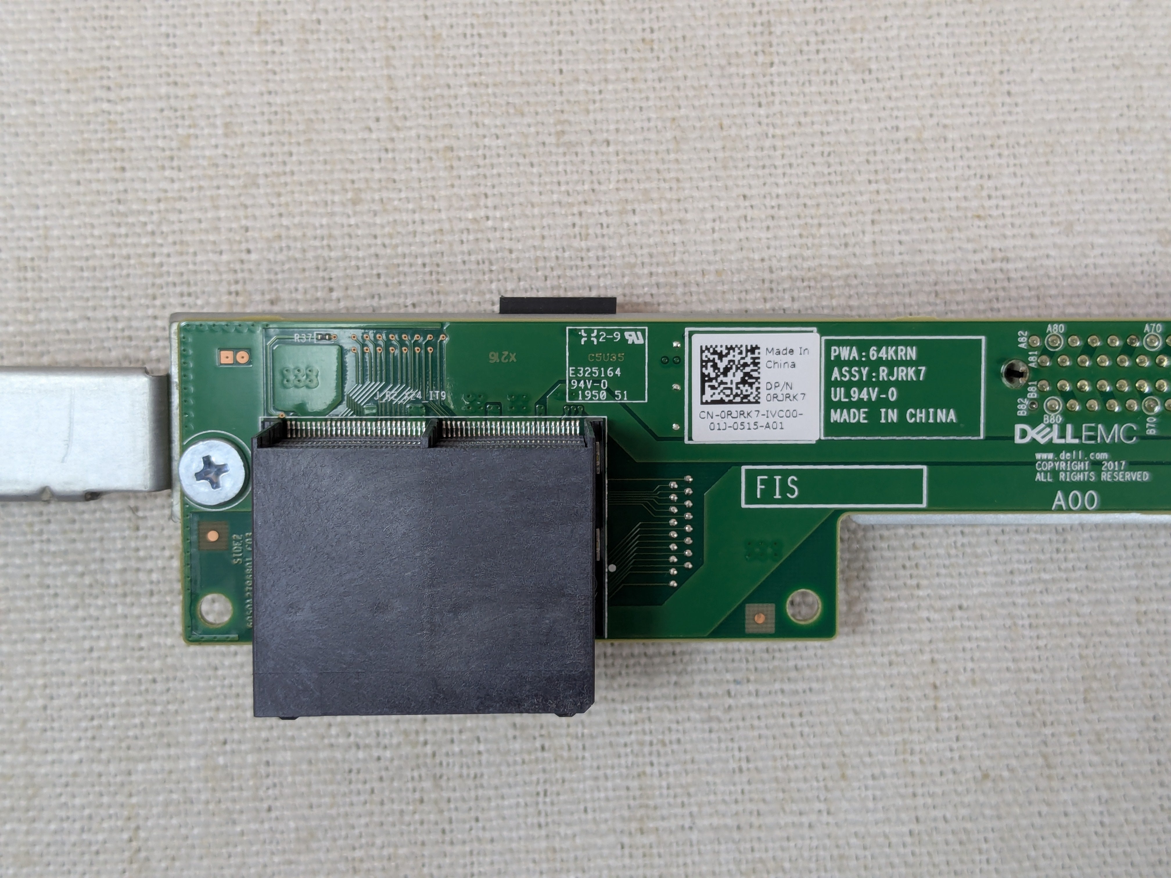 Dell RJRK7 Riser Slot 2C 1x 16 PCIe Card for PowerEdge R740 R740XD