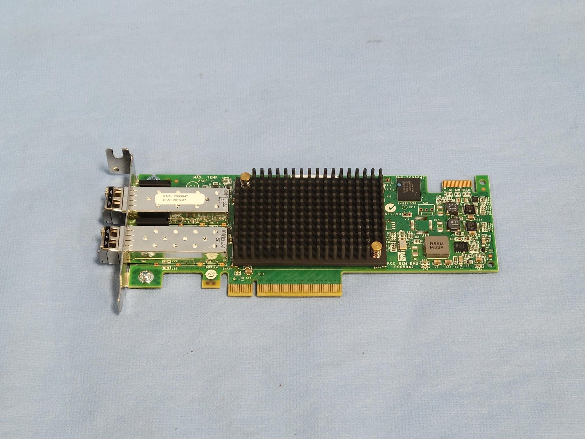 Emulex LPE16002 Dual Port 16Gb/s Fiber Channel PCIe HBA Adapter LP Bracket