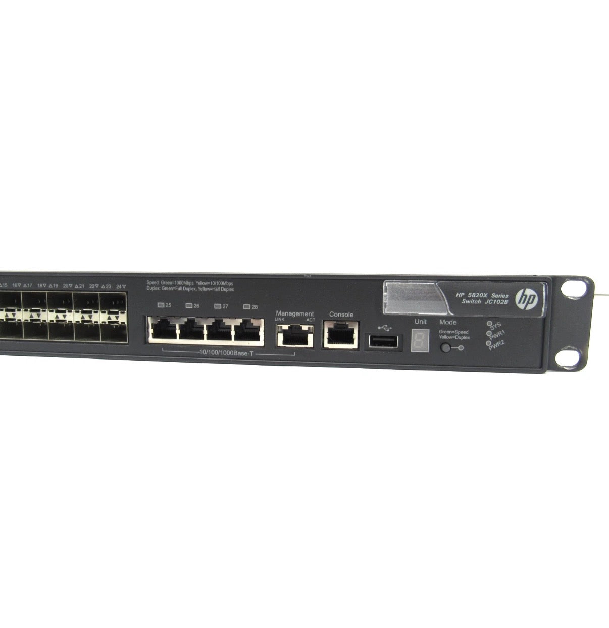 HP JC102B 5820X-24XG-SFP+ 24 Port 10GbE SFP+ Switch Dual SFP