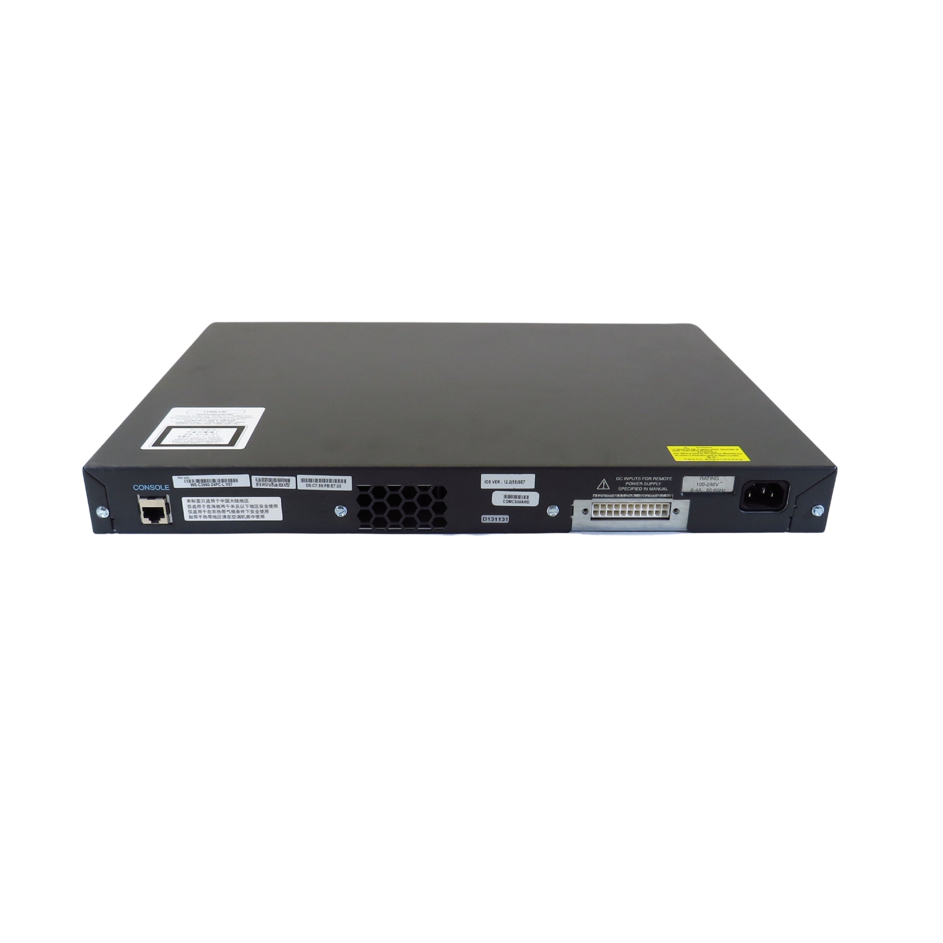 Cisco WS-C2960-24PC-L Catalyst 2960 24 Port 10/100 PoE-24 Switch (Refurbished)