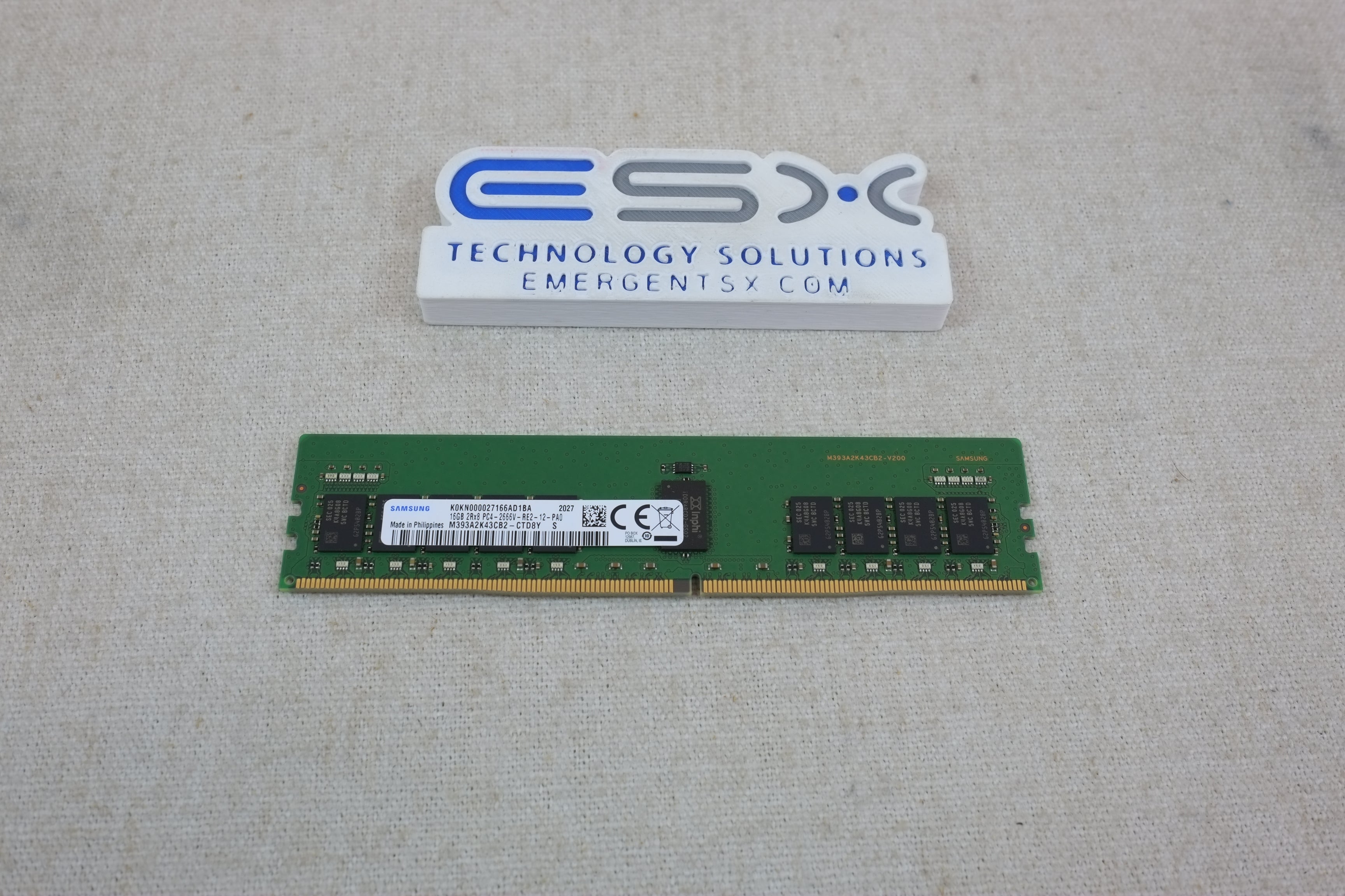 Samsung M393A2K43CB2-CTD 16GB 2Rx8 PC4-2666V DDR4 ECC Server Memory RDIMM