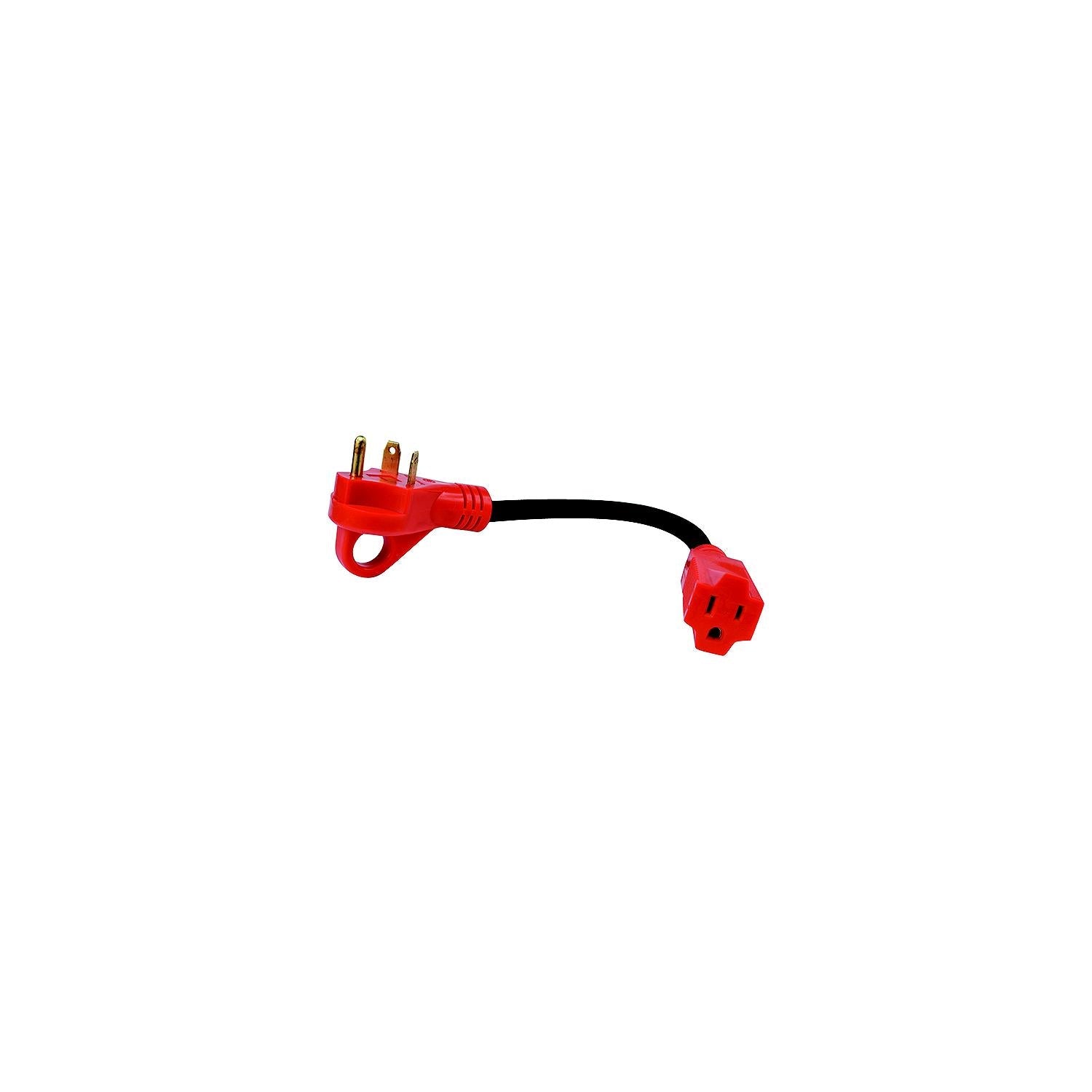 Valterra A10-5030FHVP Dogbone Style Mighty Cord 12" RV Adapter Cord with Handle