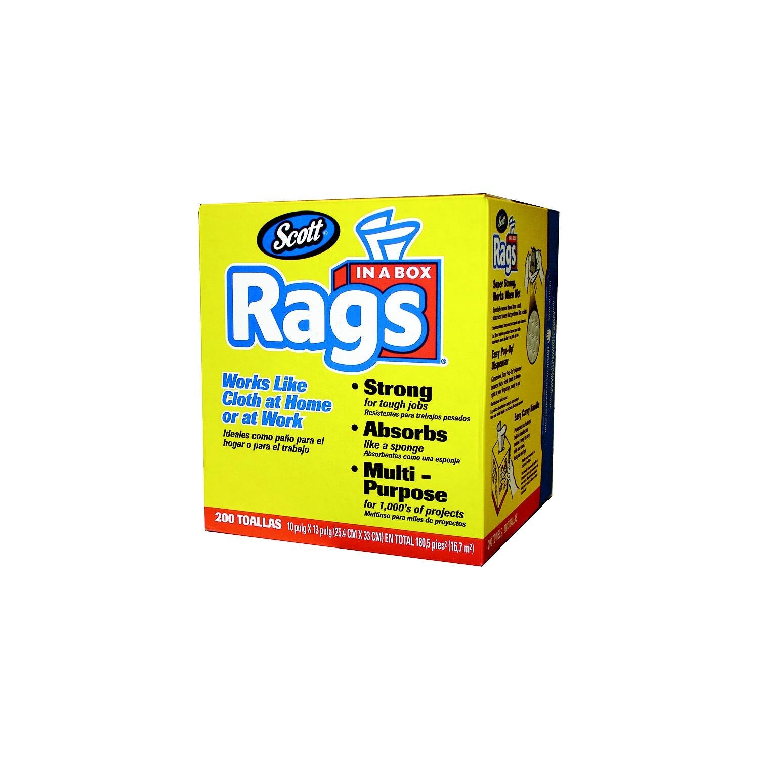 Twinco Romax 75260 Scott Rags-In-A-Box, 200/box