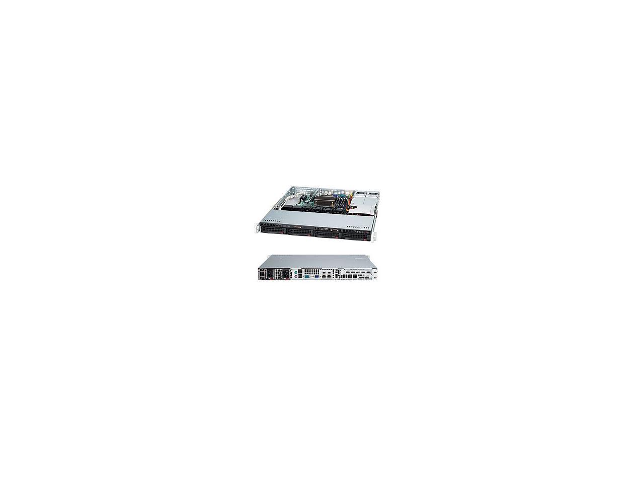 Supermicro SuperChassis CSE-813MFTQC-R407CB 400W 1U Rackmount Black Server Chassis