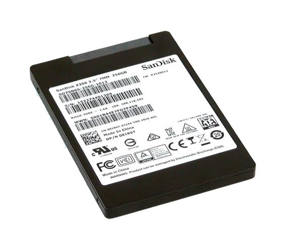 081R6T Dell / SanDisk X300 256GB SATA 2.5-Inch Solid State Drive (Clean pulls)