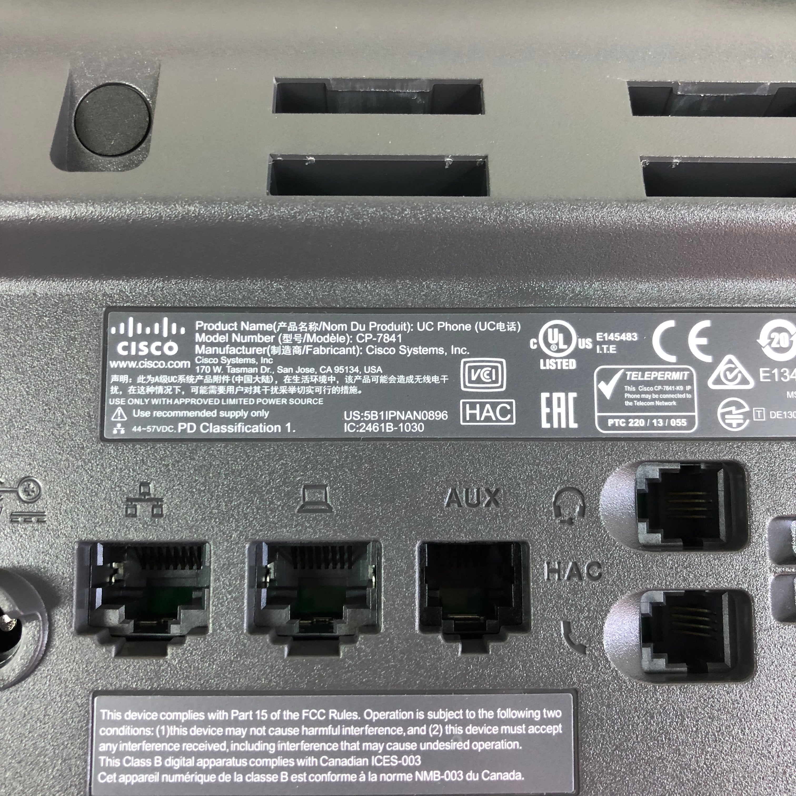 Cisco CP-7841-3PCC-K9 POE phone