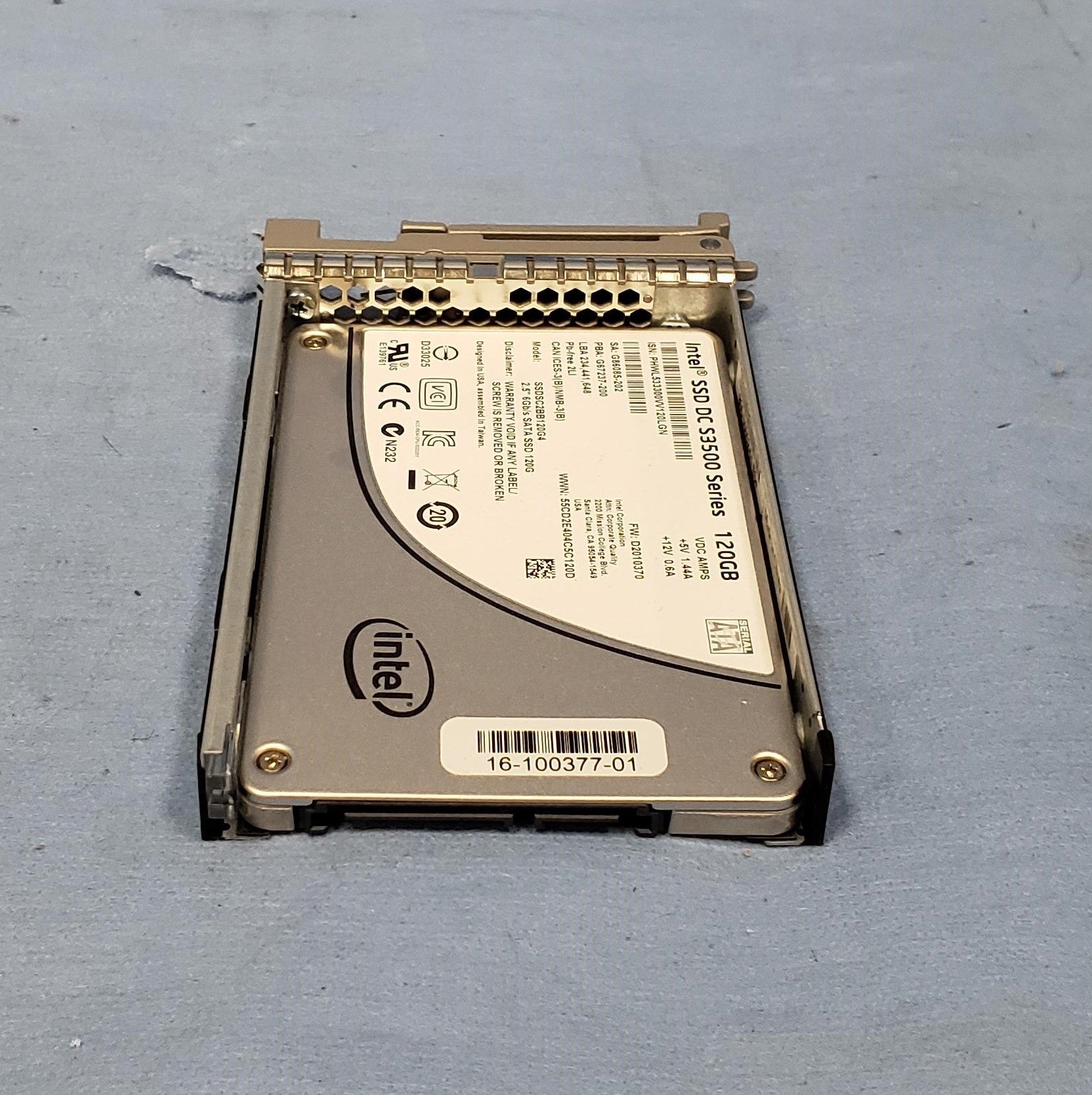 Cisco UCS-SD120G0KS2-EV 120GB 6Gb/s 2.5”SATA Enterprise Value SSD Intel DC S3500