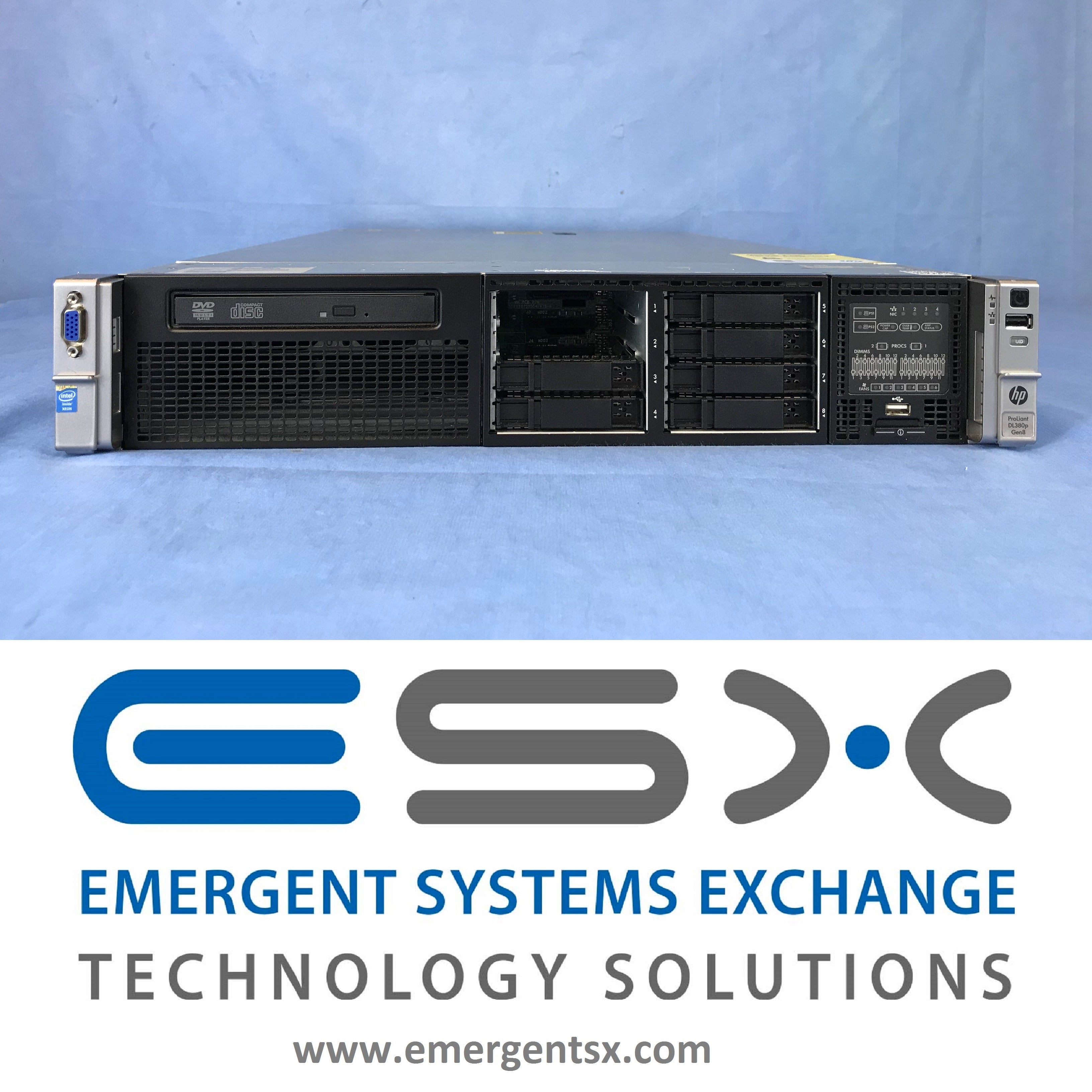 HP Proliant DL380p G8 2U Server - 2x 12-Core E5-2695v2 @ 2.4GHz 192GB RAM P420i