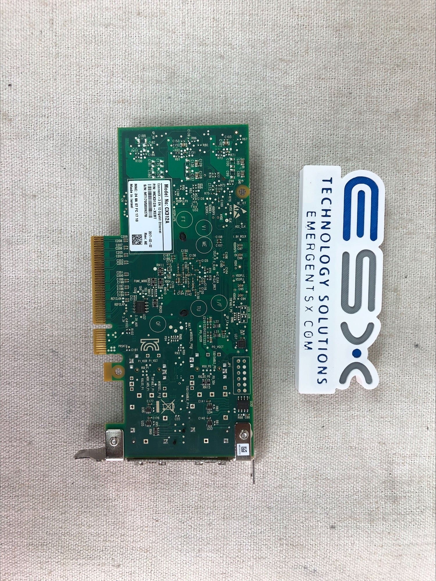 Mellanox ConnectX-3 MCX312A-XCBT Dual Port 10G SFP+ Network Adapter