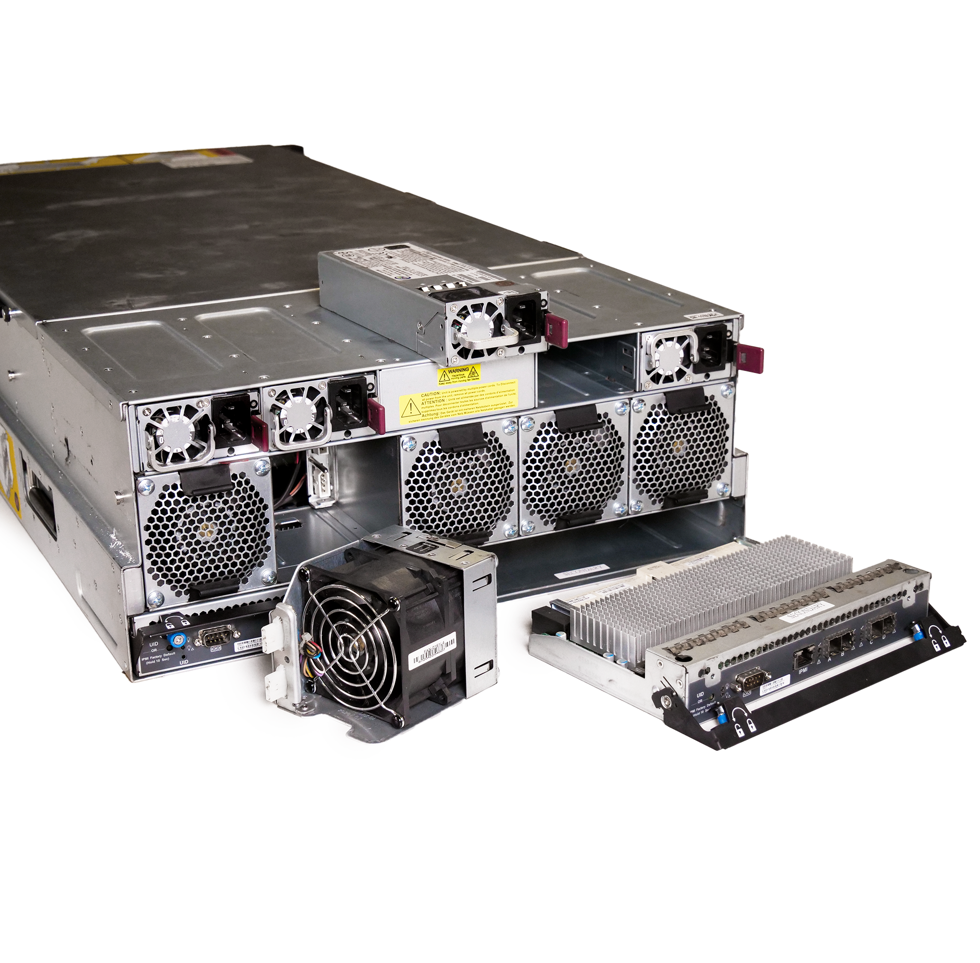 Supermicro SuperChassis 90-Bay SATA/SAS JBOD 4U Rackmount Top-Load Disk Shelf Storage Array 946ED-R2KJBOD | 90-Bay JBOD Enclosure | Up to 2.5PB Grade B