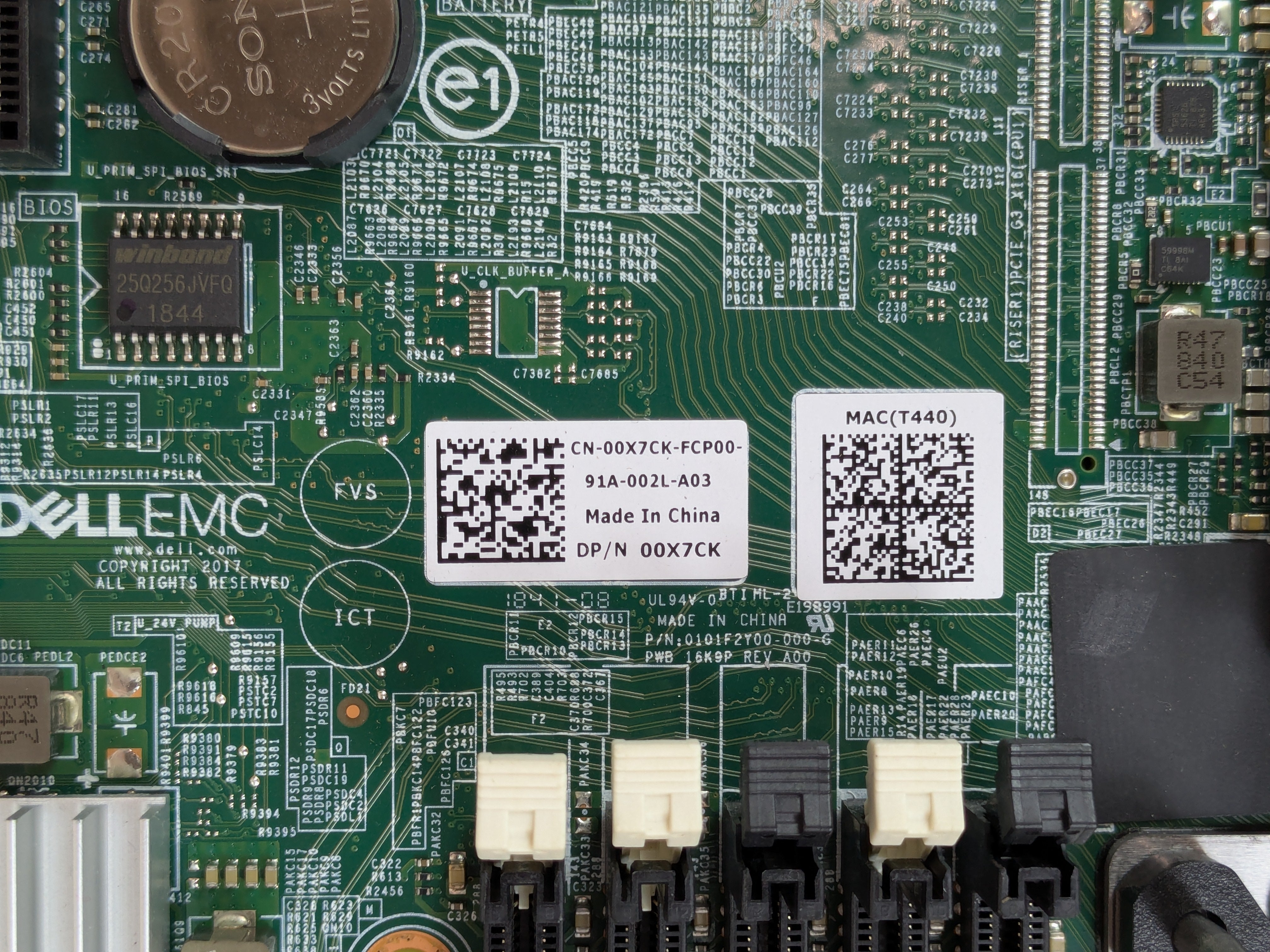 Dell 0X7CK V2 Main System Motherboard for PowerEdge T440 Server