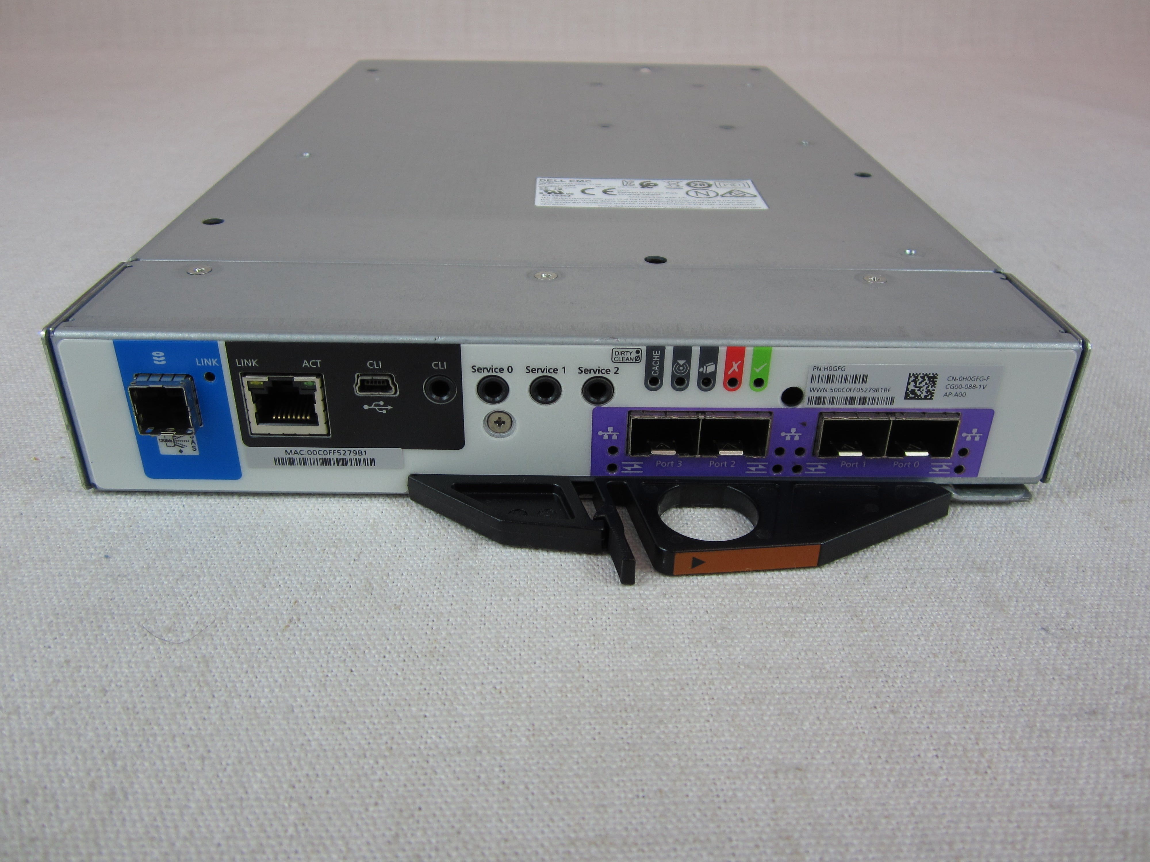 192TB Dell PowerVault ME4012 Storage - 2x 10G SFP+/16GB FC Controller, 2x PSU