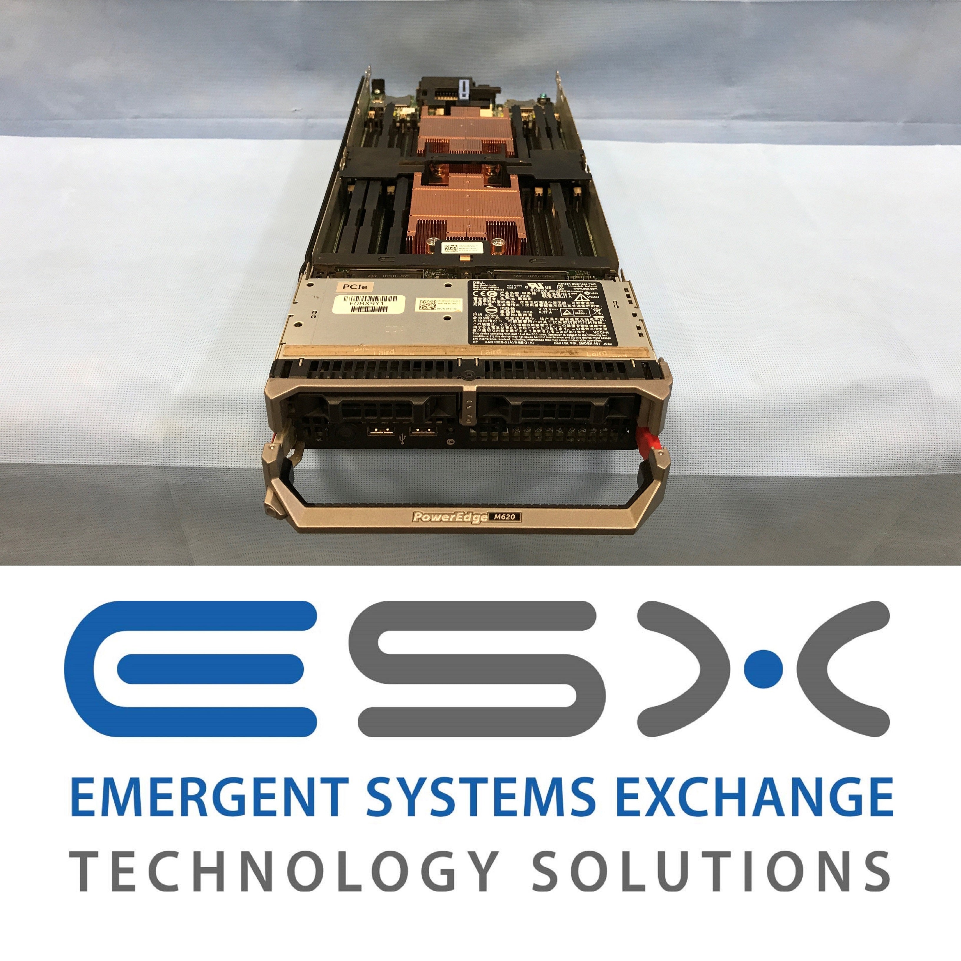 Dell PowerEdge M620 Blade Server 2x10 Core E5-2660v2 @2.2GHz 128GB H710 10GB NDC