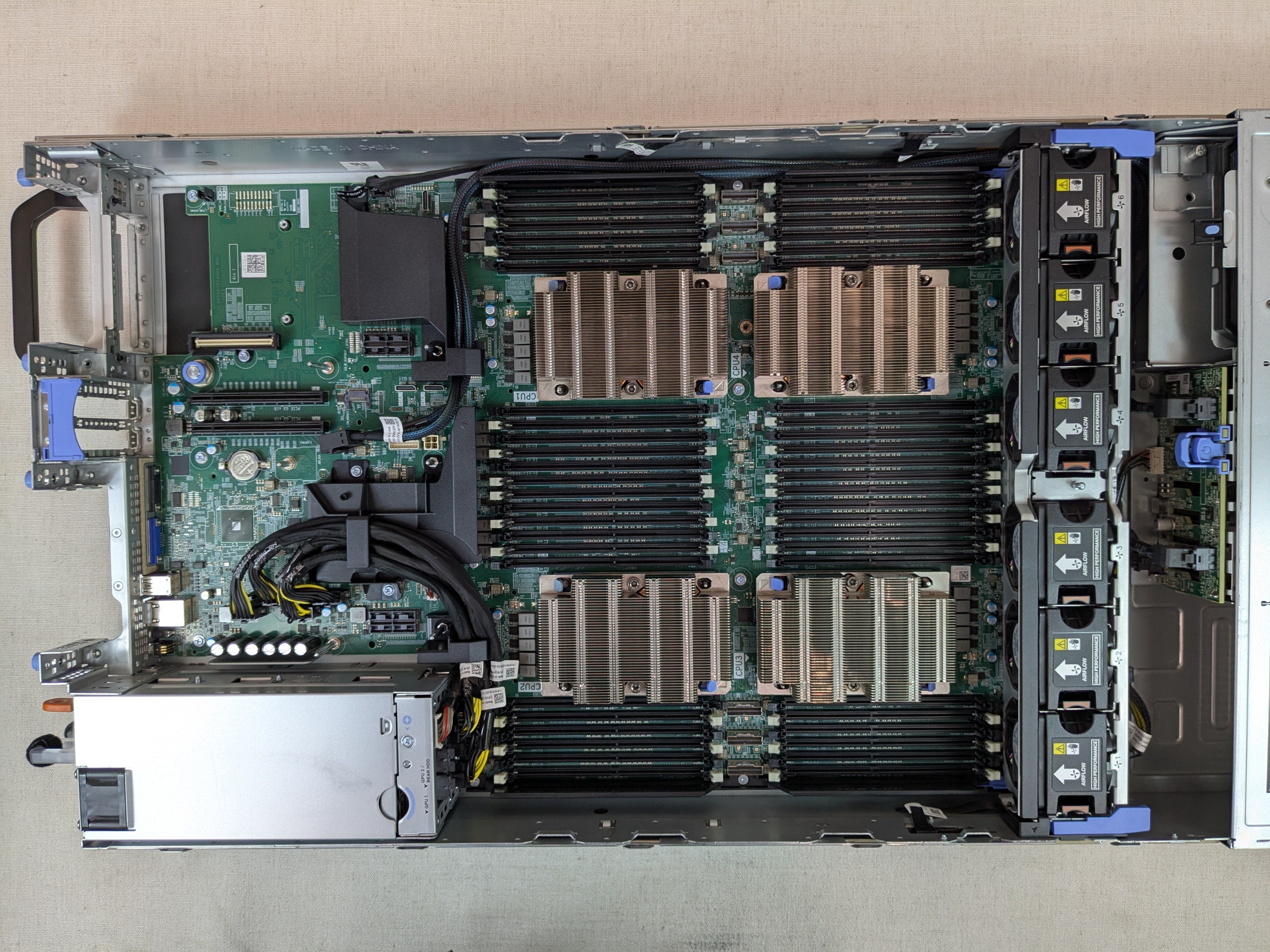 Dell PowerEdge R840 Server 4x Gold 6132 2.6GHz 56 Core 512GB RAM 2x 960GB H740p