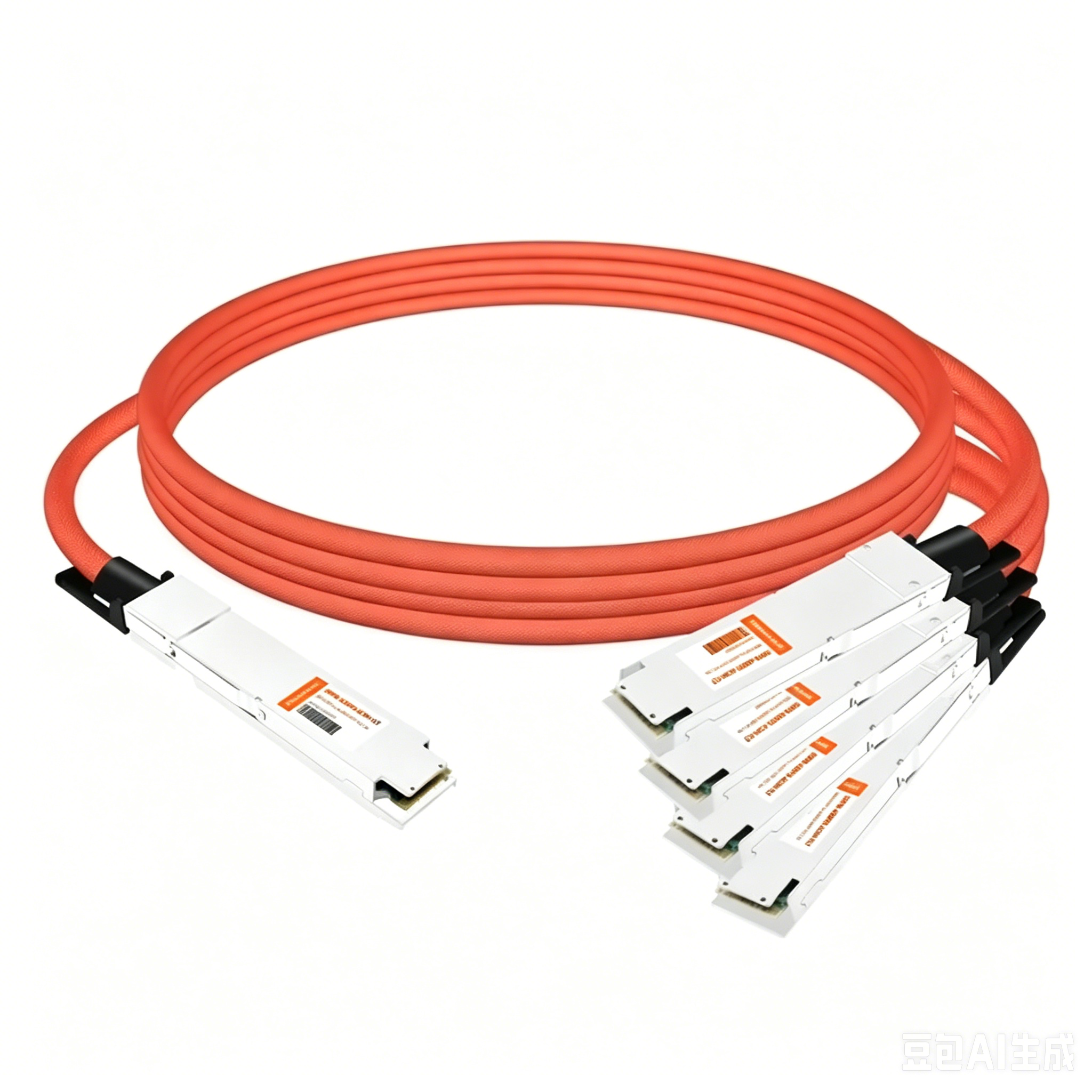 800G InfiniBand NDR Twin-port OSFP to 4x200G OSFP Breakout ACC