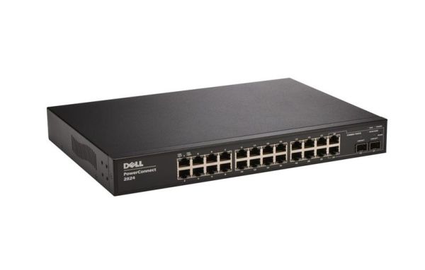 552311118 - Dell PowerConnect 2824 24-Ports 10/100/1000BASE-T Ethernet Managed Rack-mountable Network Switch with 2-Ports SFP