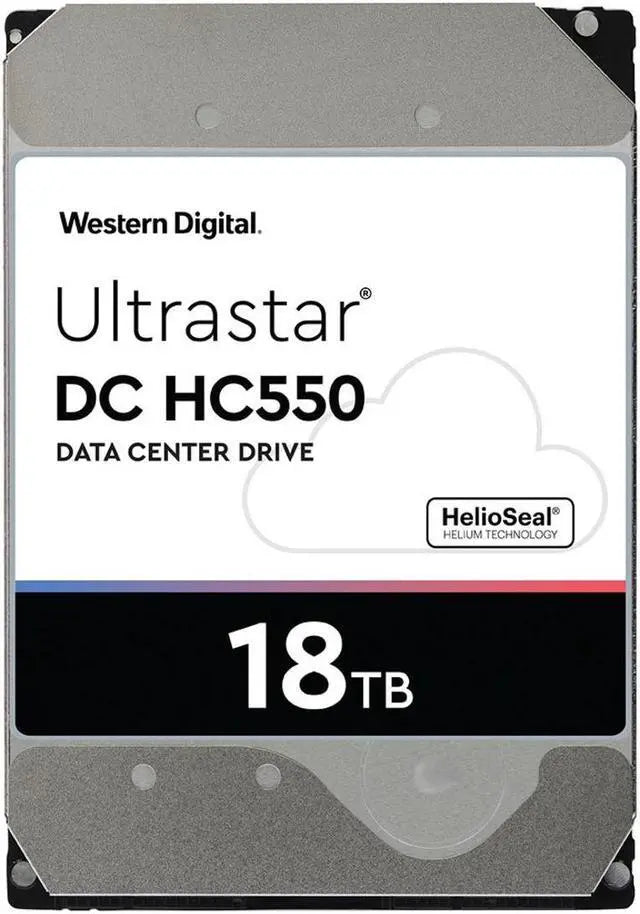 Alt view image 9 of 13 - WD Ultrastar DC HC550 18TB Hard Drive 3.5" Internal 512MB 7200 RPM SAS 12Gb/s 512E SE P3 0F38353 (WUH721818AL5204)