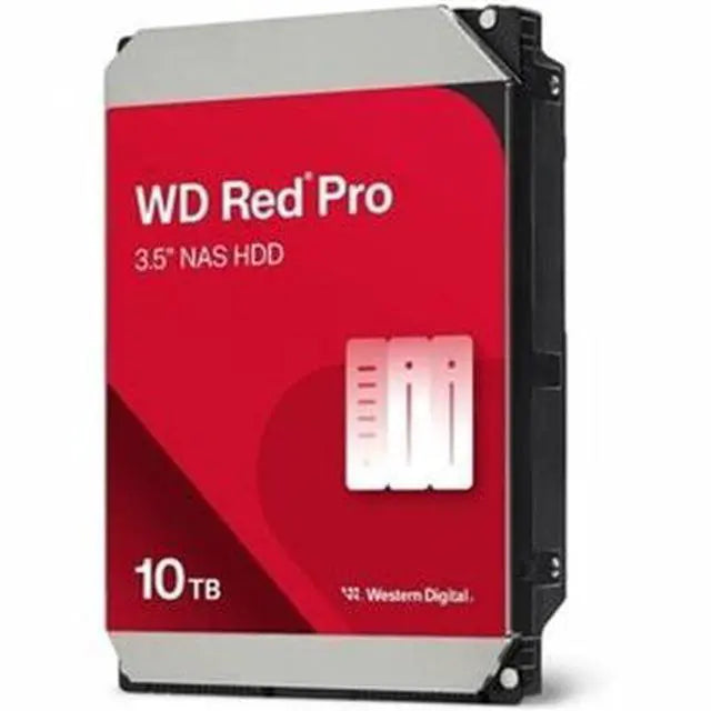 Western Digital 10TB WD Red Pro NAS Internal Hard Drive HDD - 7200 RPM, SATA 6 Gb/s, CMR, 512 MB Cache, 3.5" - WD103KFBX