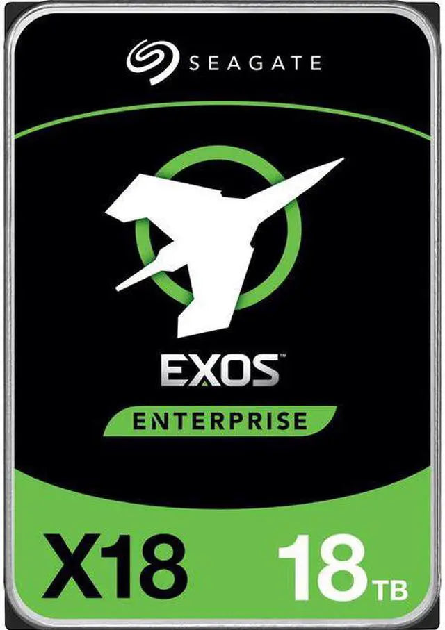 Seagate 18TB Exos X18 7200 RPM SAS 12Gb/s 512e/4Kn 256MB Cache 3.5-Inch Enterprise Hard Drive HDD (ST18000NM004J)
