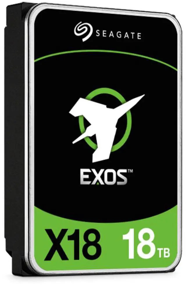 Seagate 18TB Exos X18 7200 RPM SAS 12Gb/s 512e/4Kn 256MB Cache 3.5-Inch Enterprise Hard Drive HDD (ST18000NM004J)