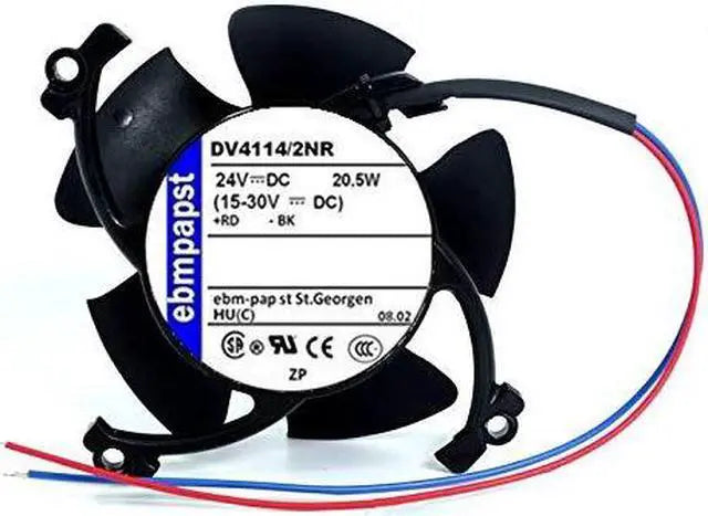 Main image of for 24V 120mm ebmpapst DV4114/2NR Fan - 20.5W 850mA 61DB 12038 3-Wire Cooling Fan